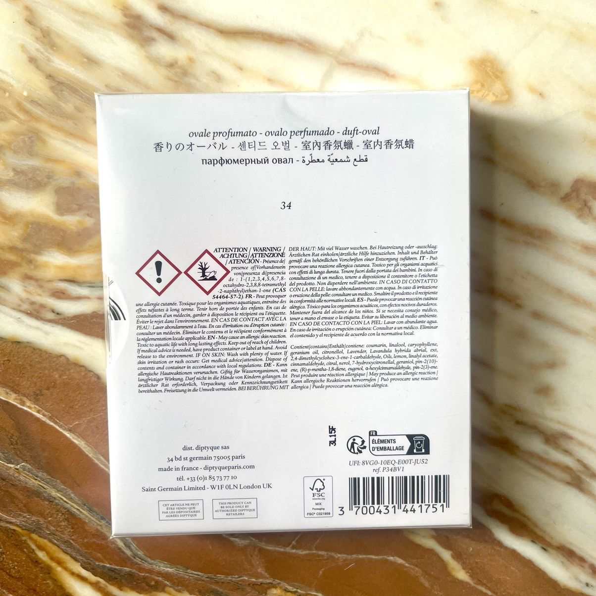 Diptyque Wax oval Size ONE SIZE - 3 Thumbnail