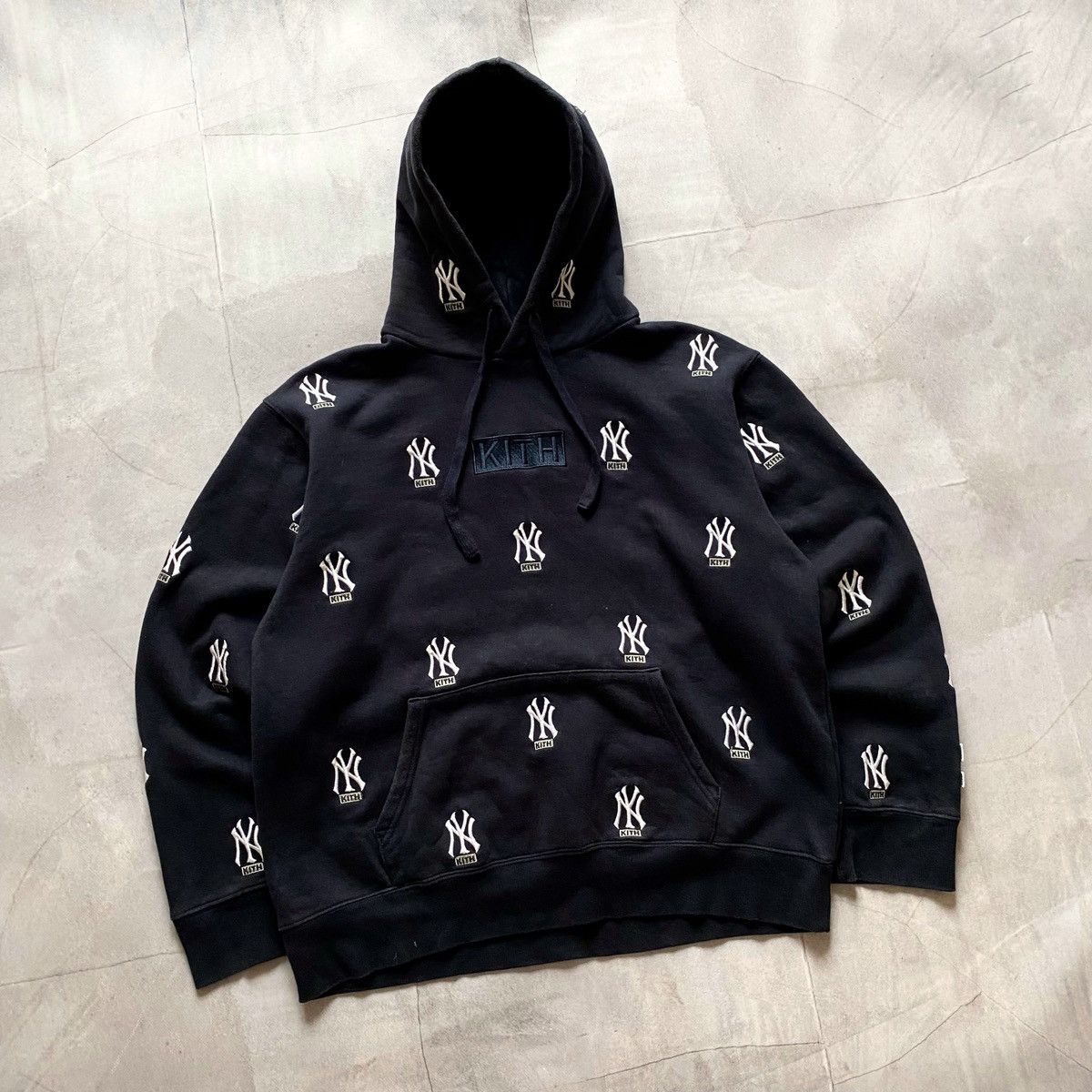 KITH X MBL】LA MONOGRAM HOODIE Kith X MLB New York Yankees Navy