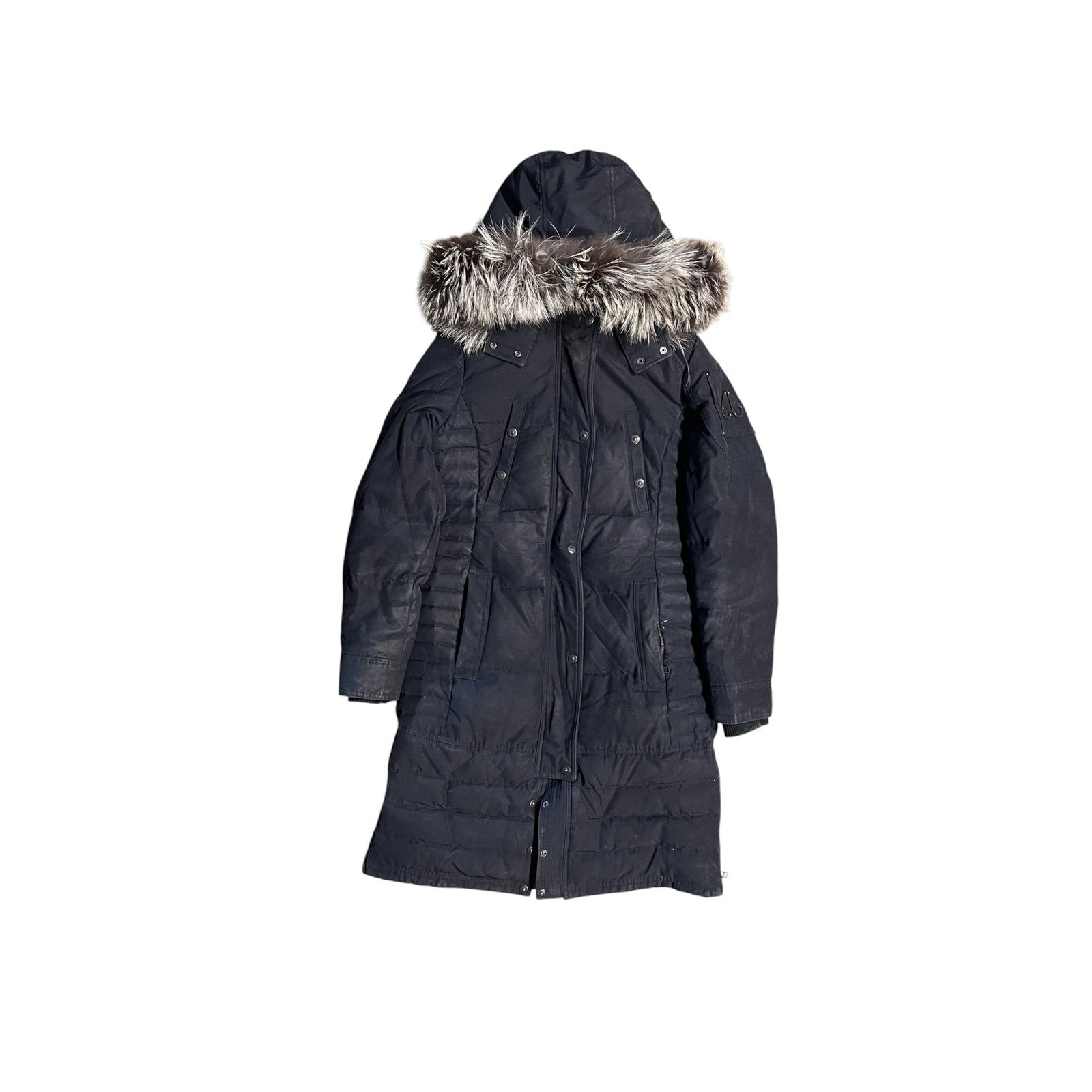 Moose Knuckles Moose Knuckles Female's Navy Fur Long Coat Size US M / EU 48-50 / 2 - 1 Preview