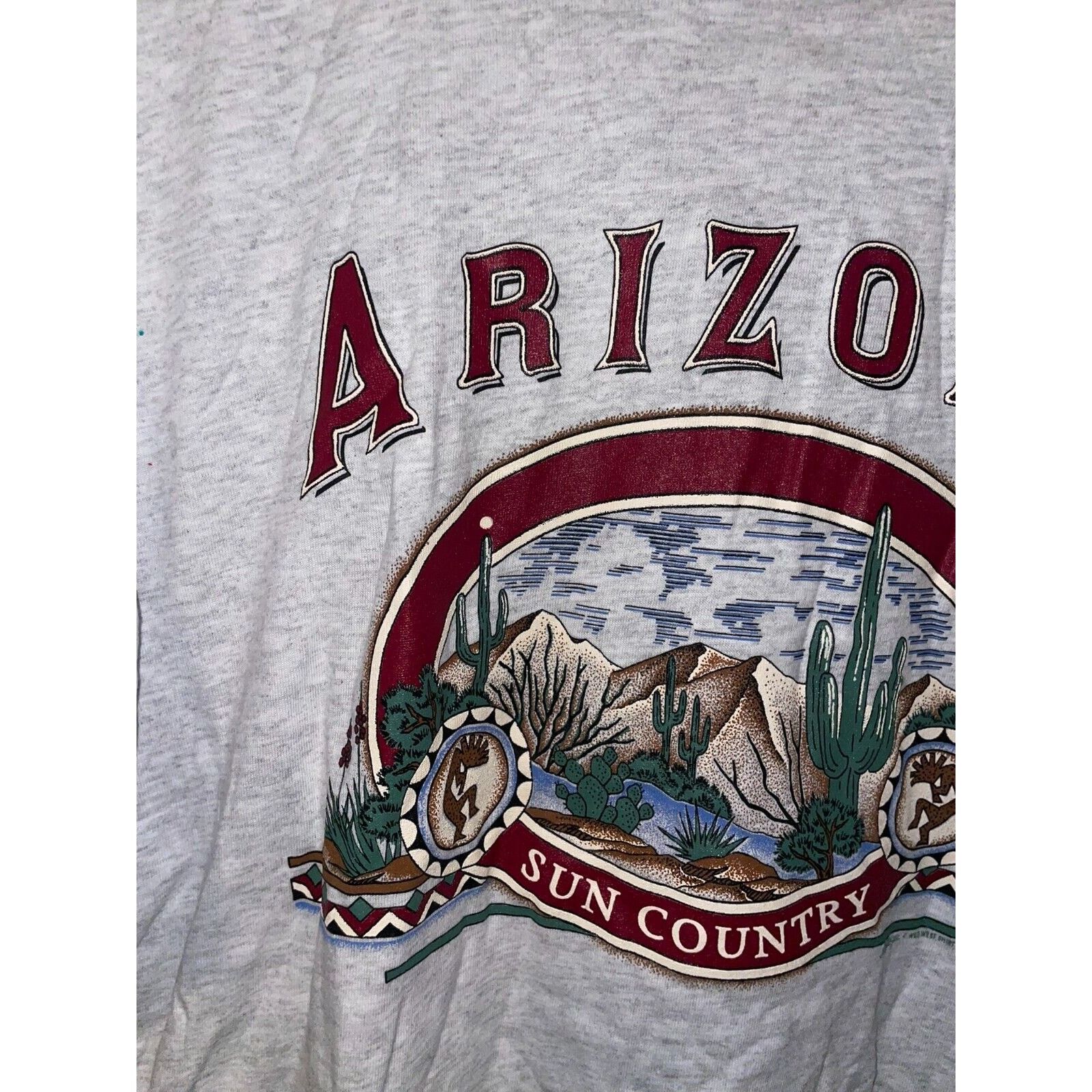 Vintage Vintage Arizona Shirt Sun Country Desert Gray Tee 90s VTG L Size US L / EU 52-54 / 3 - 6 Thumbnail