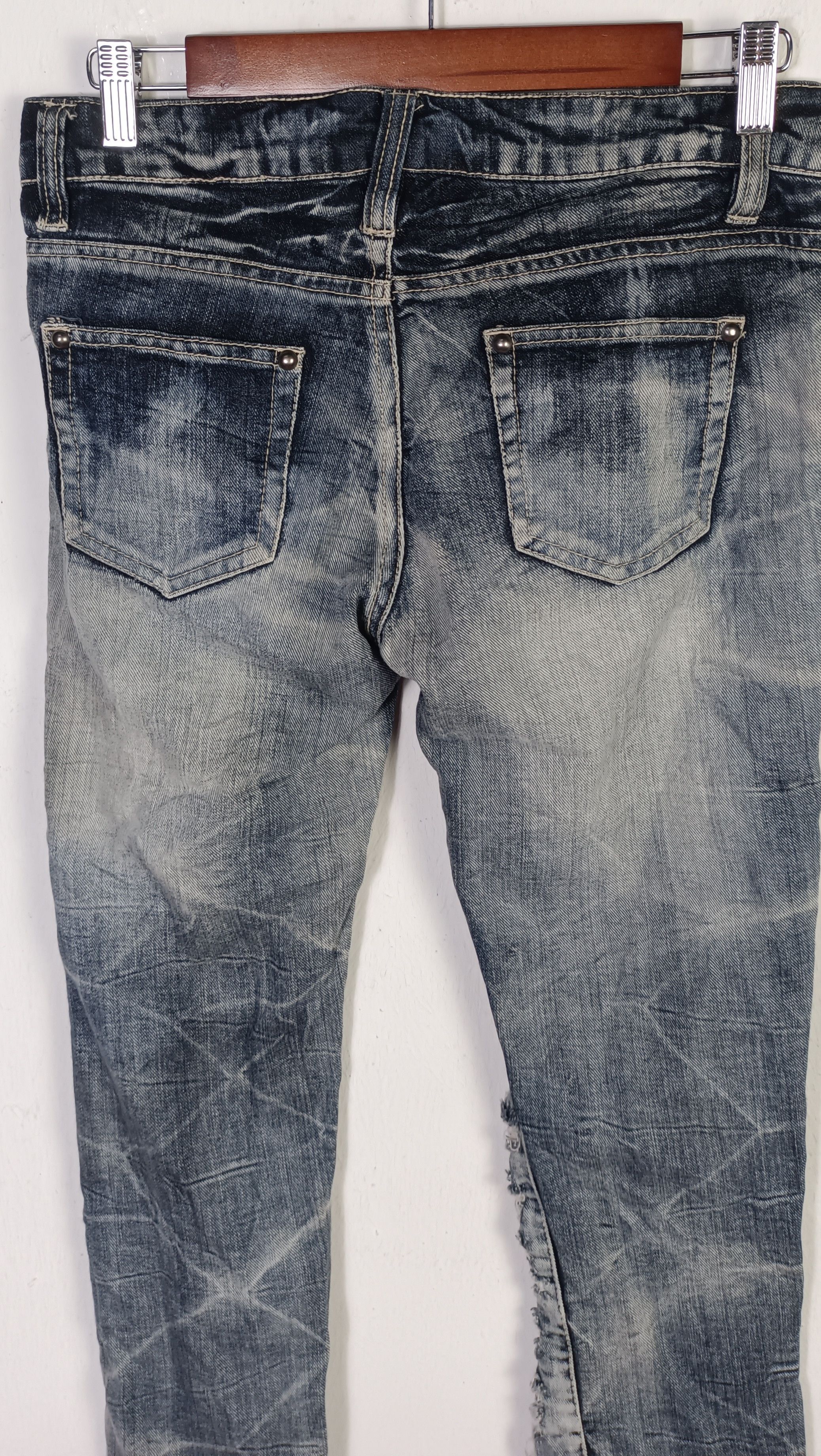 If Six Was Nine Grazie Distressed Denim Cutting Slim Fit Size US 30 / EU 46 - 6 Thumbnail