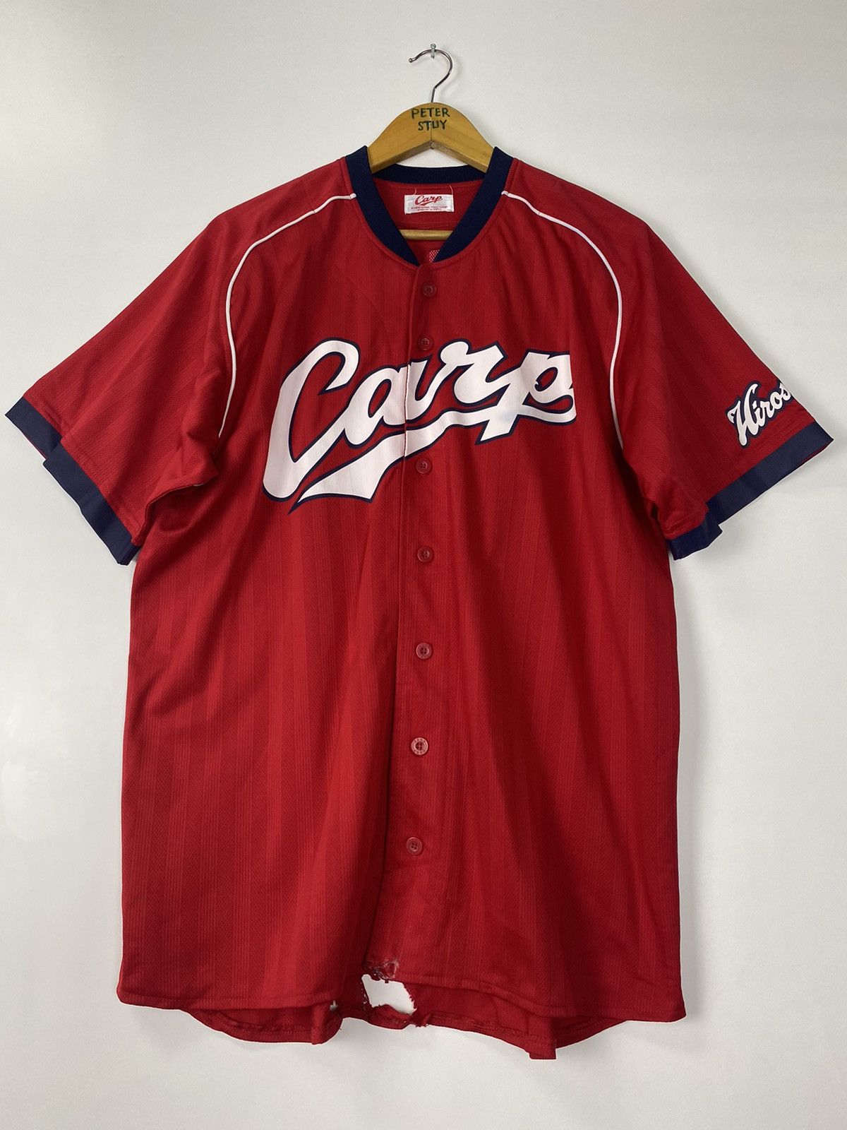 MLB × Vintage Carp Hiroshima Toyo Carp jersey Size US L / EU 52-54 / 3 - 2 Thumbnail