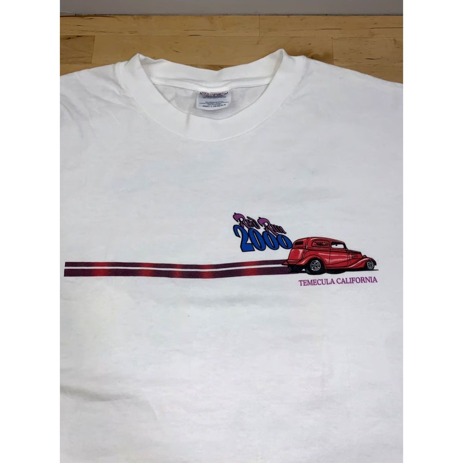 Vintage VINTAGE Hot Rod Run 2000 Men L White Classic So Cal Temecula Muscle Cars 13207 Size US L / EU 52-54 / 3 - 4 Thumbnail