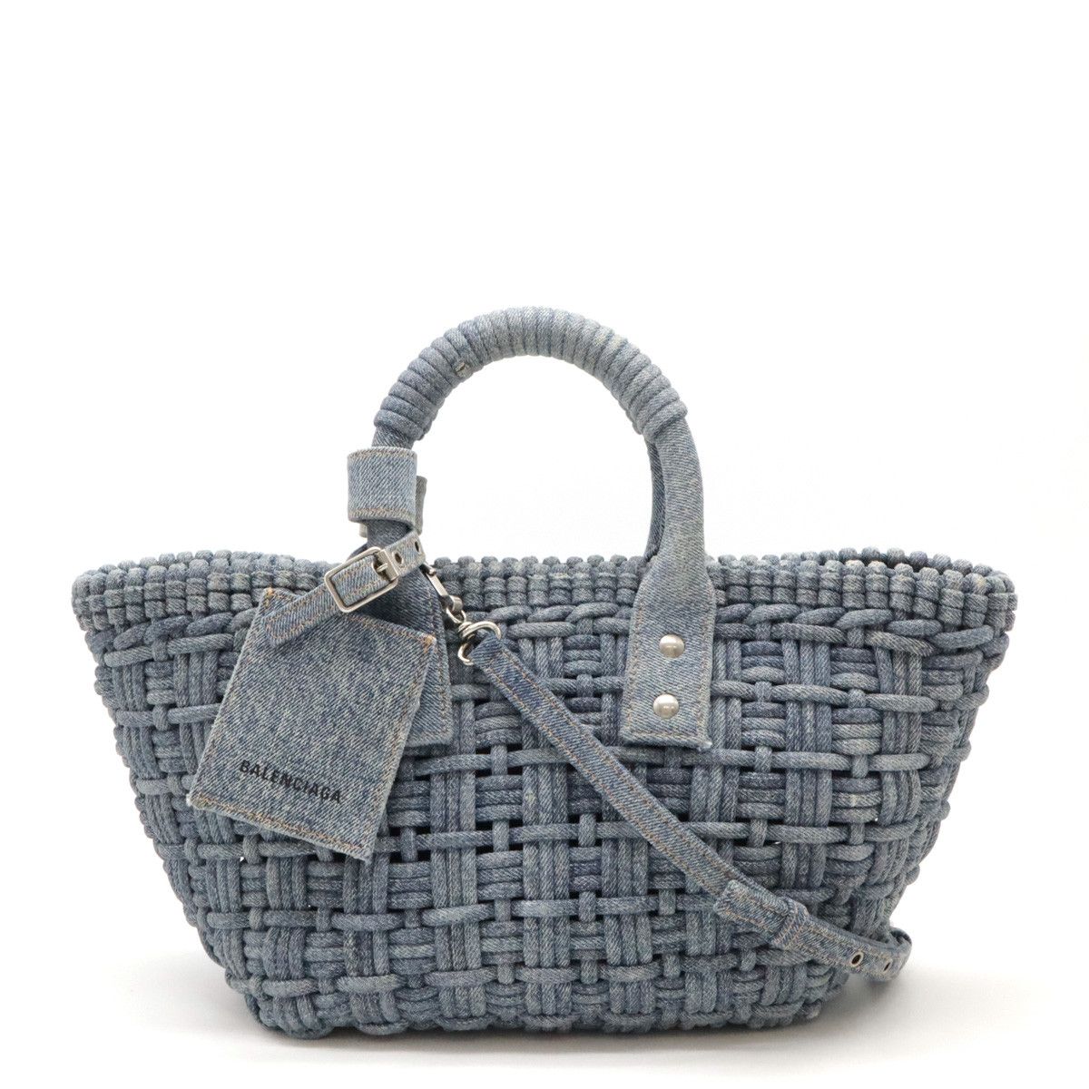 Balenciaga Balenciaga Balenciaga Bistro XS Denim Handbag 671342 Denim Handbag 671342 in Very Good Condition Size ONE SIZE - 1 Thumbnail