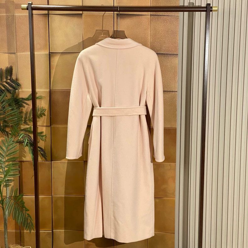 Max Mara Max Mara Hot Style 101801 Cherry Pollen Belted Cashmere Co Size L / US 10 / IT 46 - 2 Thumbnail