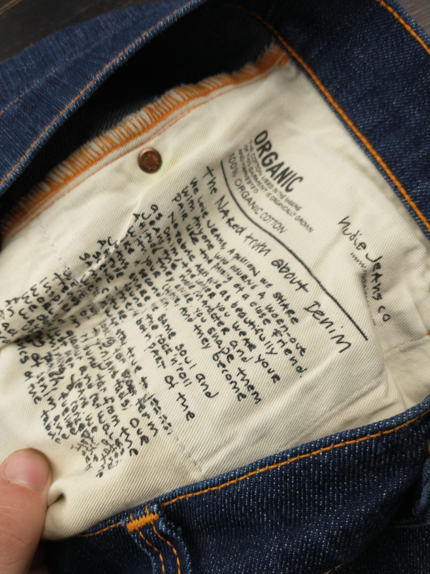 Nudie Jeans Nudie Jeans Grim Tim Dry Open Navy Size W31 L32 Mens Size US 31 - 8 Thumbnail