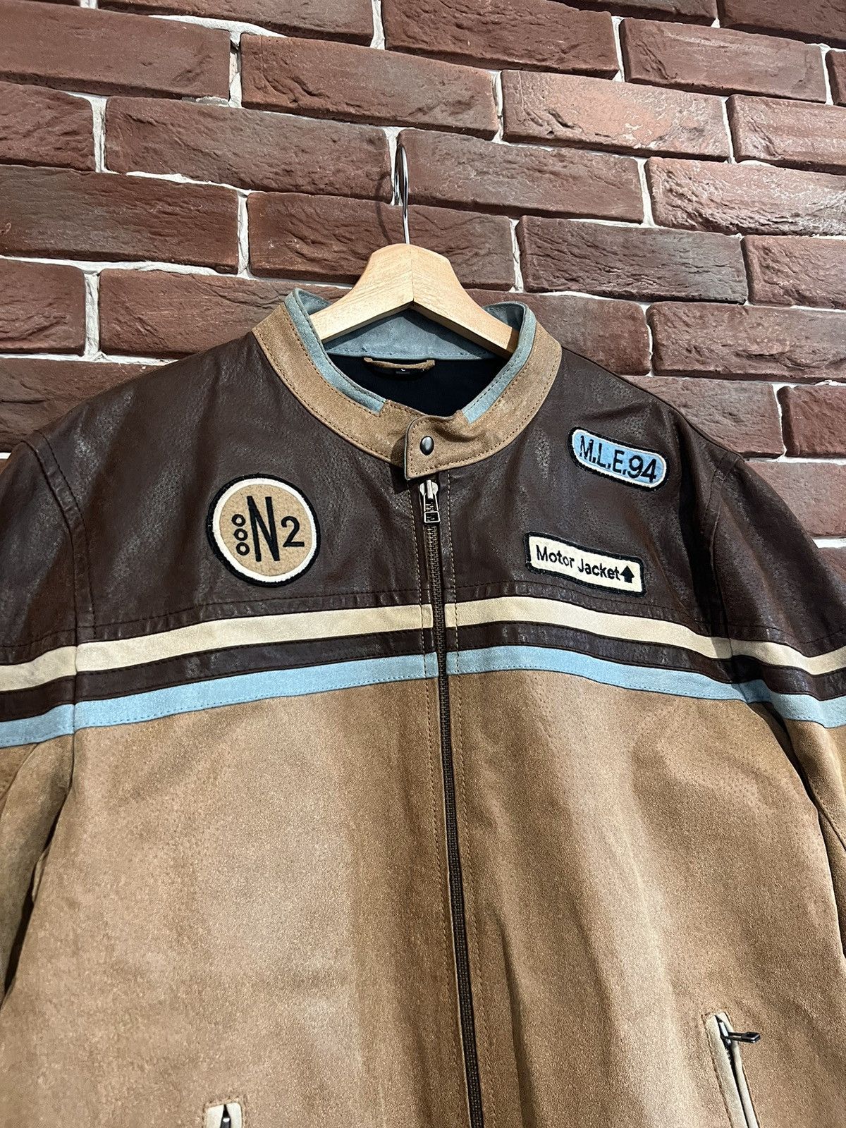 Vintage Genuine Leather Vintage Brown Racing Moto Hype Jacket Speed Size US L / EU 52-54 / 3 - 3 Thumbnail