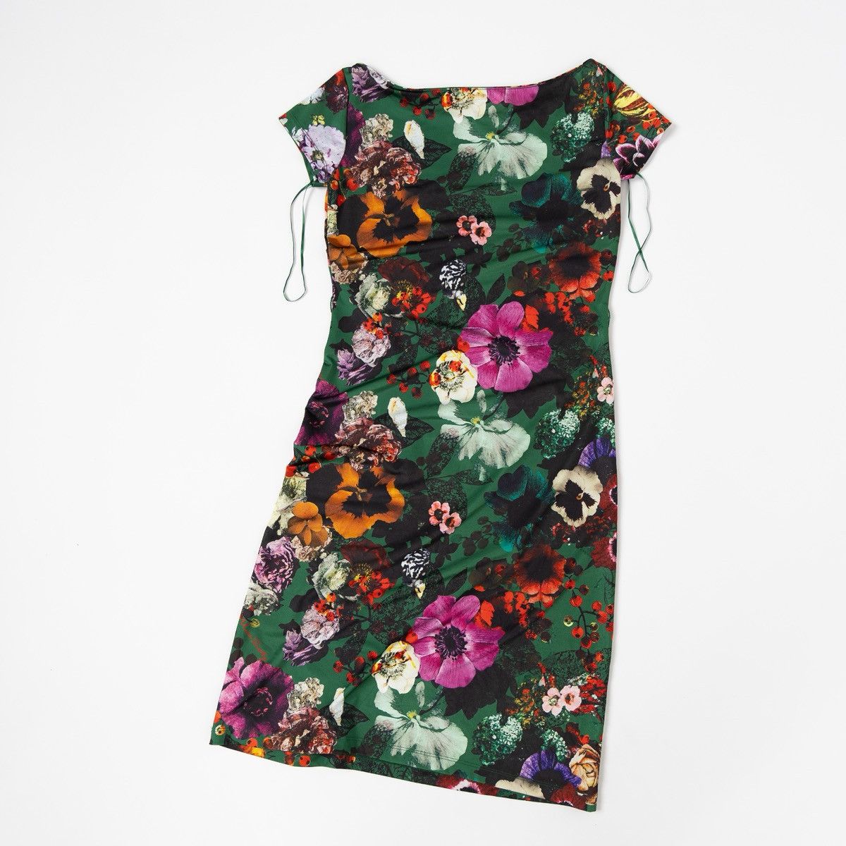 Miss Sixty Miss Sixty Womens Floral Knee Length Dress Green Bodycon Size XS / US 0-2 / IT 36-38 - 5 Thumbnail