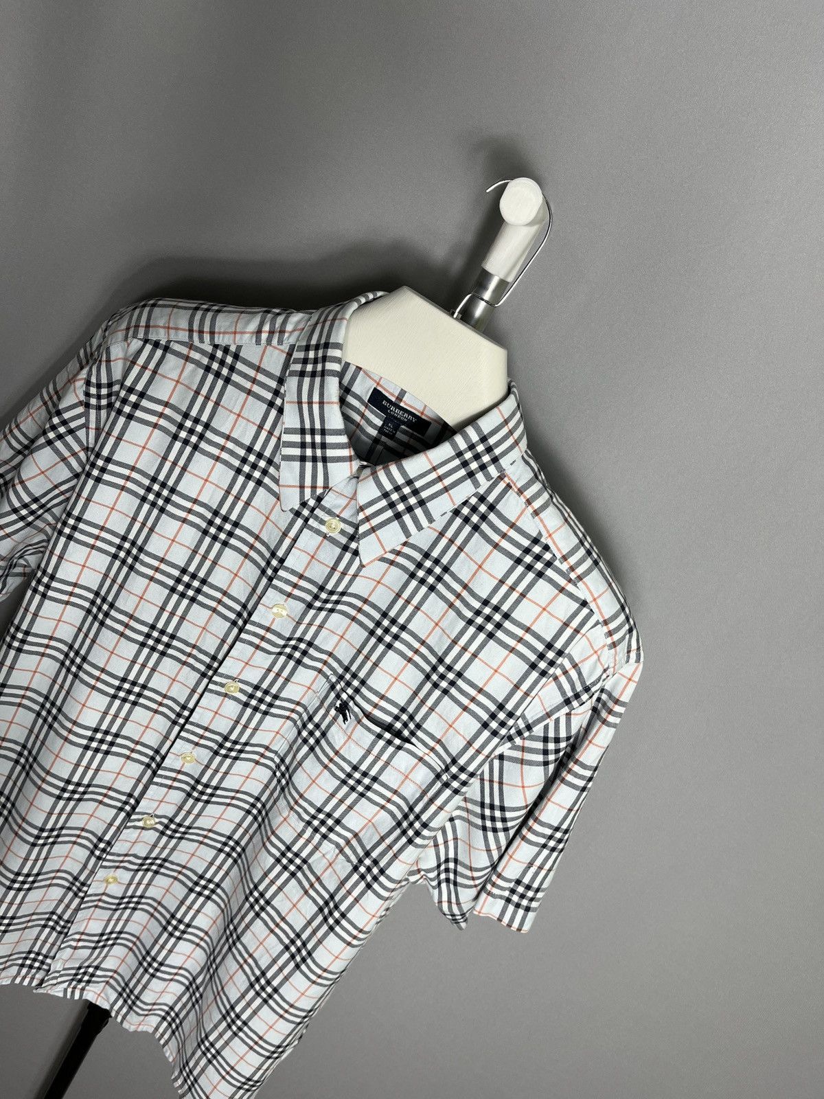Burberry Burberry Nova Check Short Sleeve Shirt Blue Men's cotton Size US XL / EU 56 / 4 - 3 Thumbnail