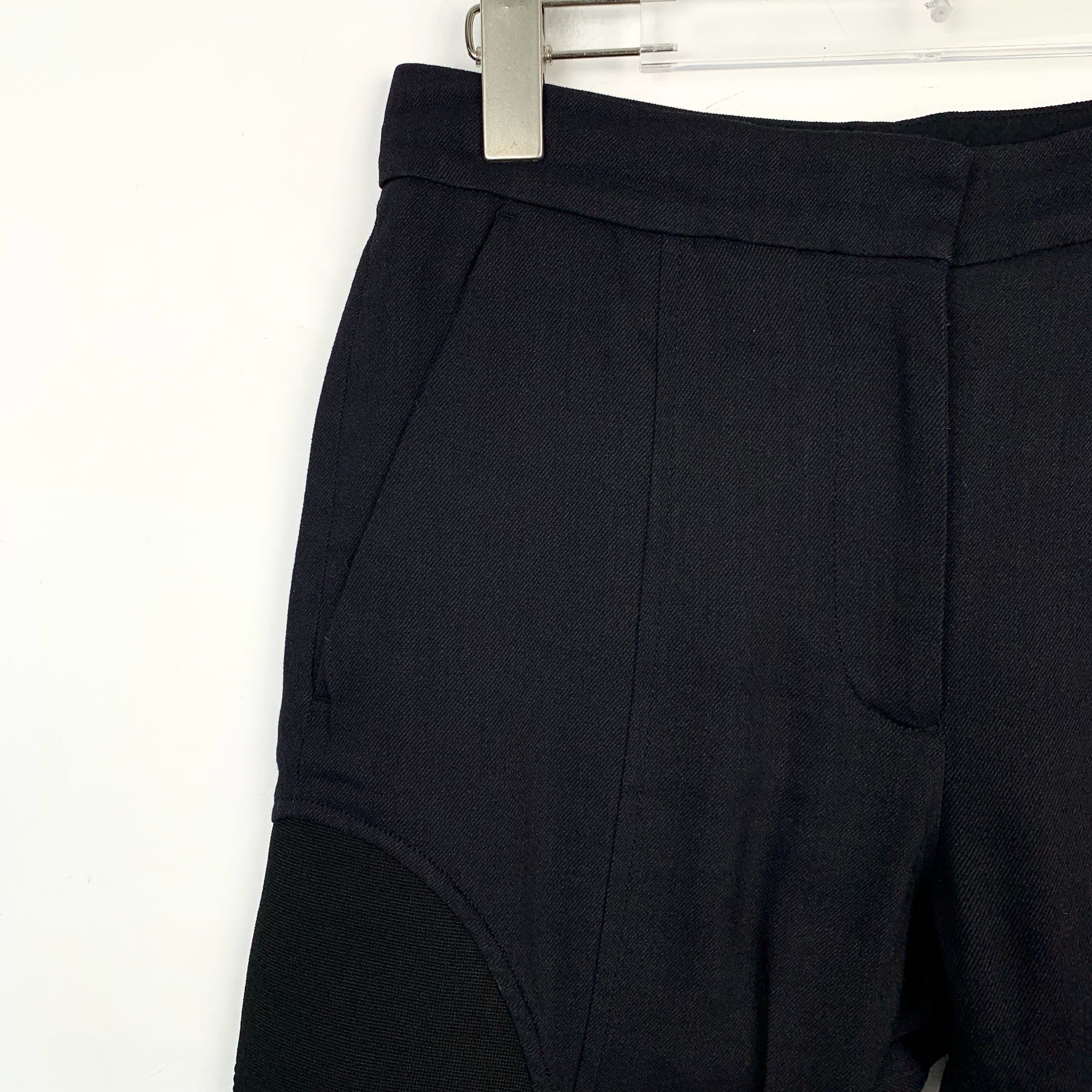 Burberry Burberry Black Irregular Cut Zipper Casual Pants Size M Made Size 40" / US 18 - 6 Thumbnail