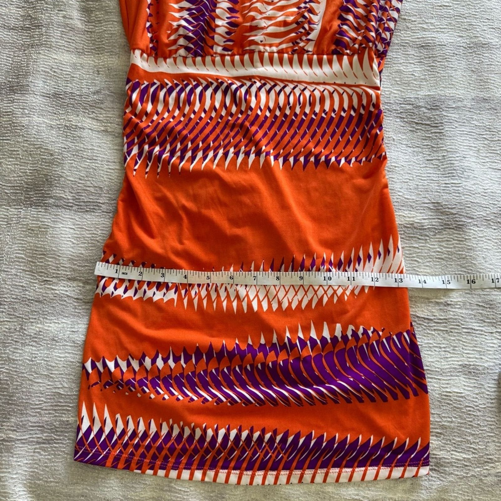 Guess Guess by Marciano Orange and Purple Women's Dress, Size XS Size XS / US 0-2 / IT 36-38 - 7 Thumbnail