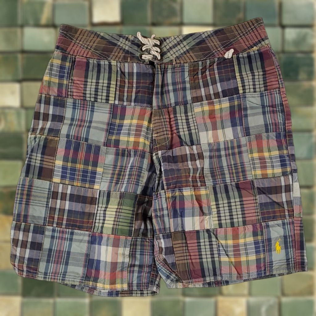 Polo Ralph Lauren Polo Ralph Lauren Shorts Board Madras Patchwork Mens 32 Multicolor Board 32x8 Regular Men Size US XS / EU 42 / 0 - 1 Thumbnail