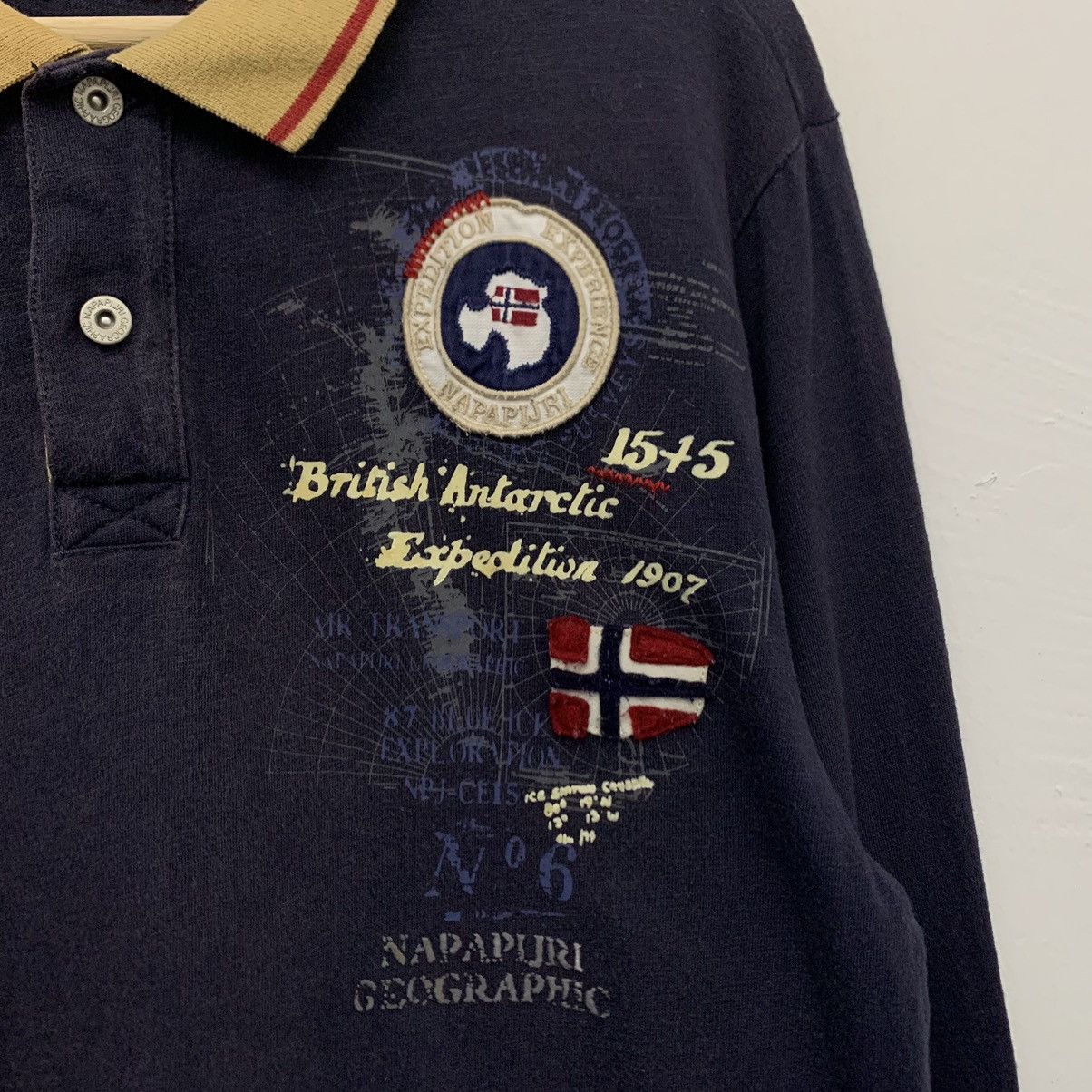 Napapijri Napapijri Geographic Long Sleeve Polo Shirt Size US M / EU 48-50 / 2 - 5 Thumbnail