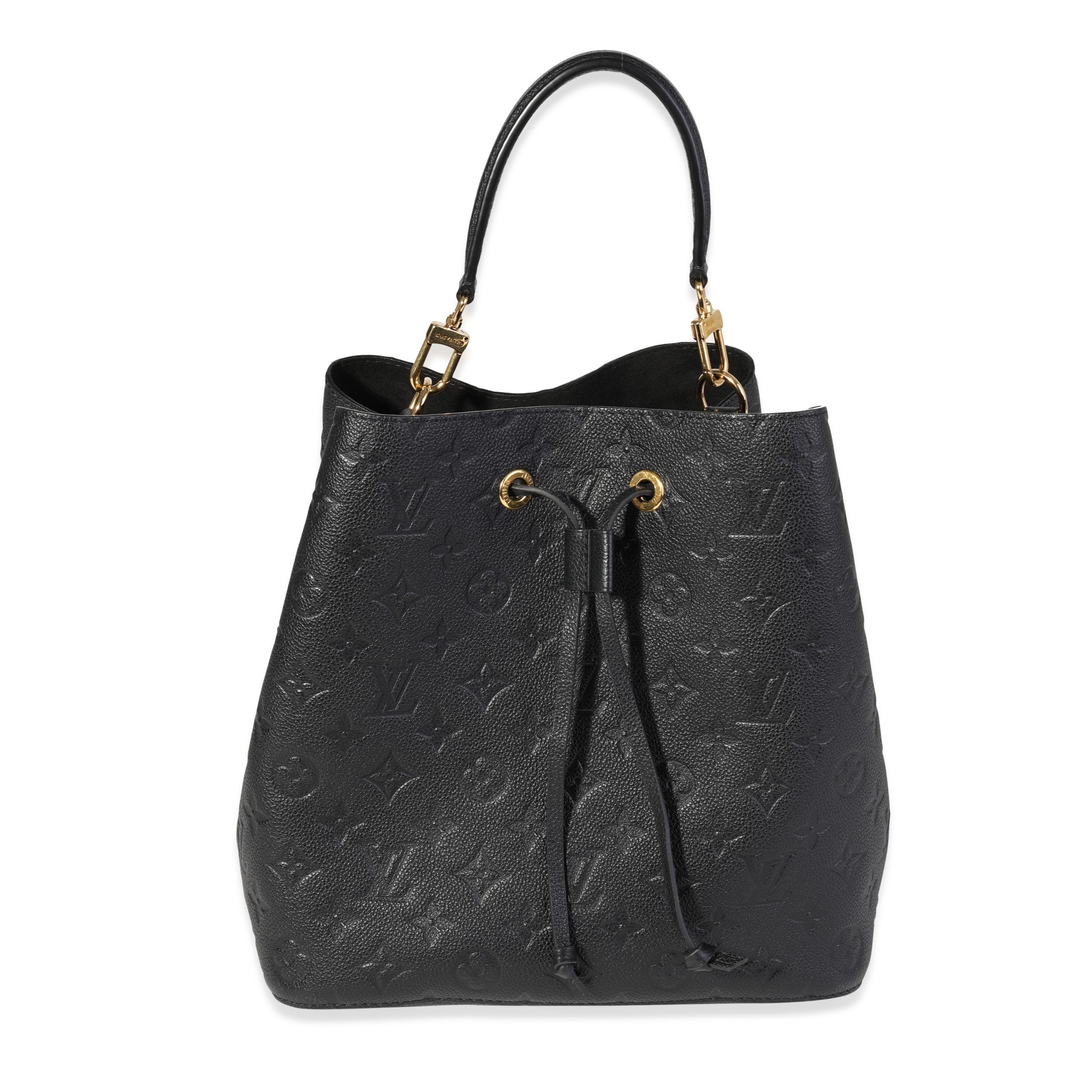 image of Louis Vuitton Black Monogram Empreinte Néonoé, Women's