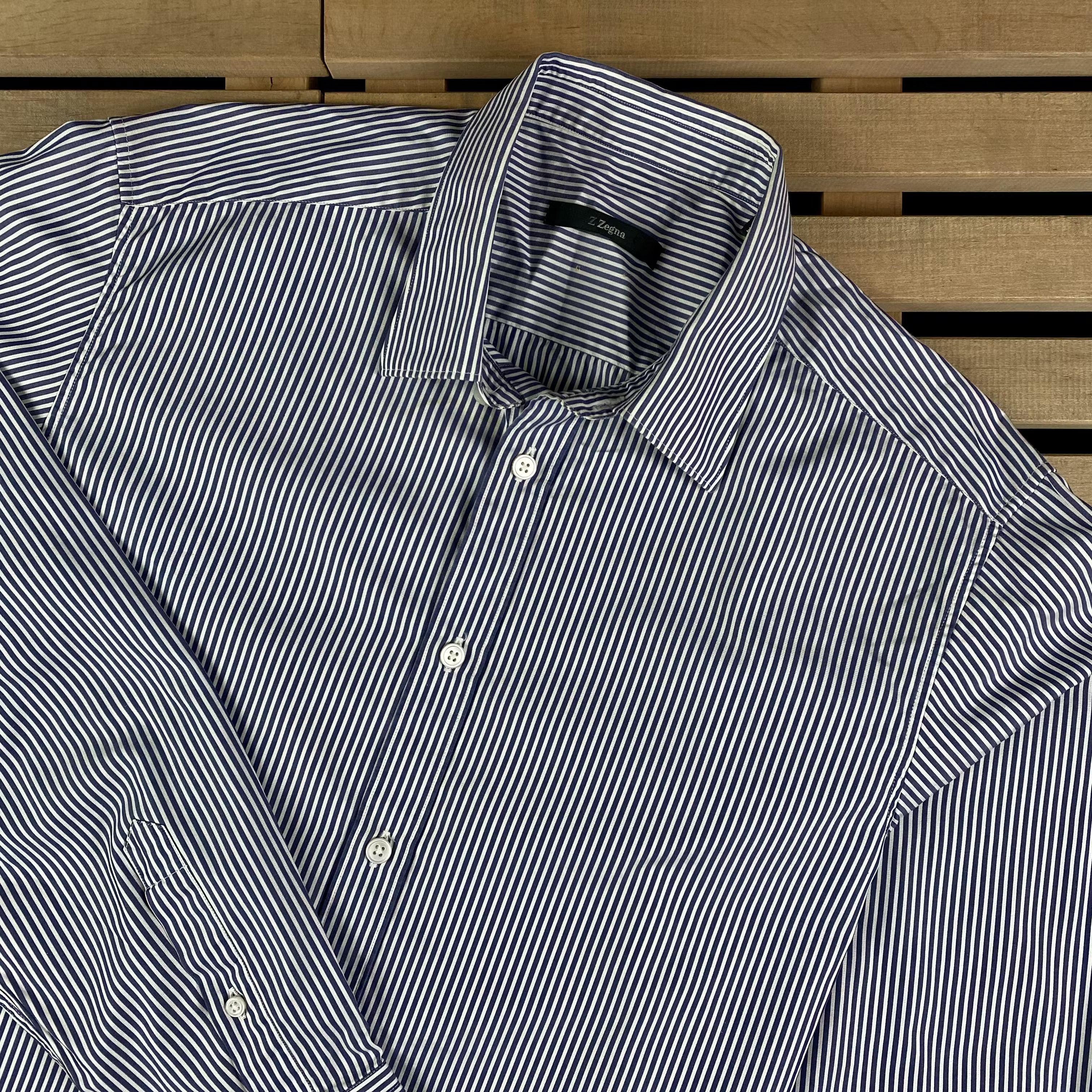 Ermenegildo Zegna × Z Zegna Mens Shirt Long Sleeve Z Zegna Size 42 / 16.5 Size US L / EU 52-54 / 3 - 2 Thumbnail