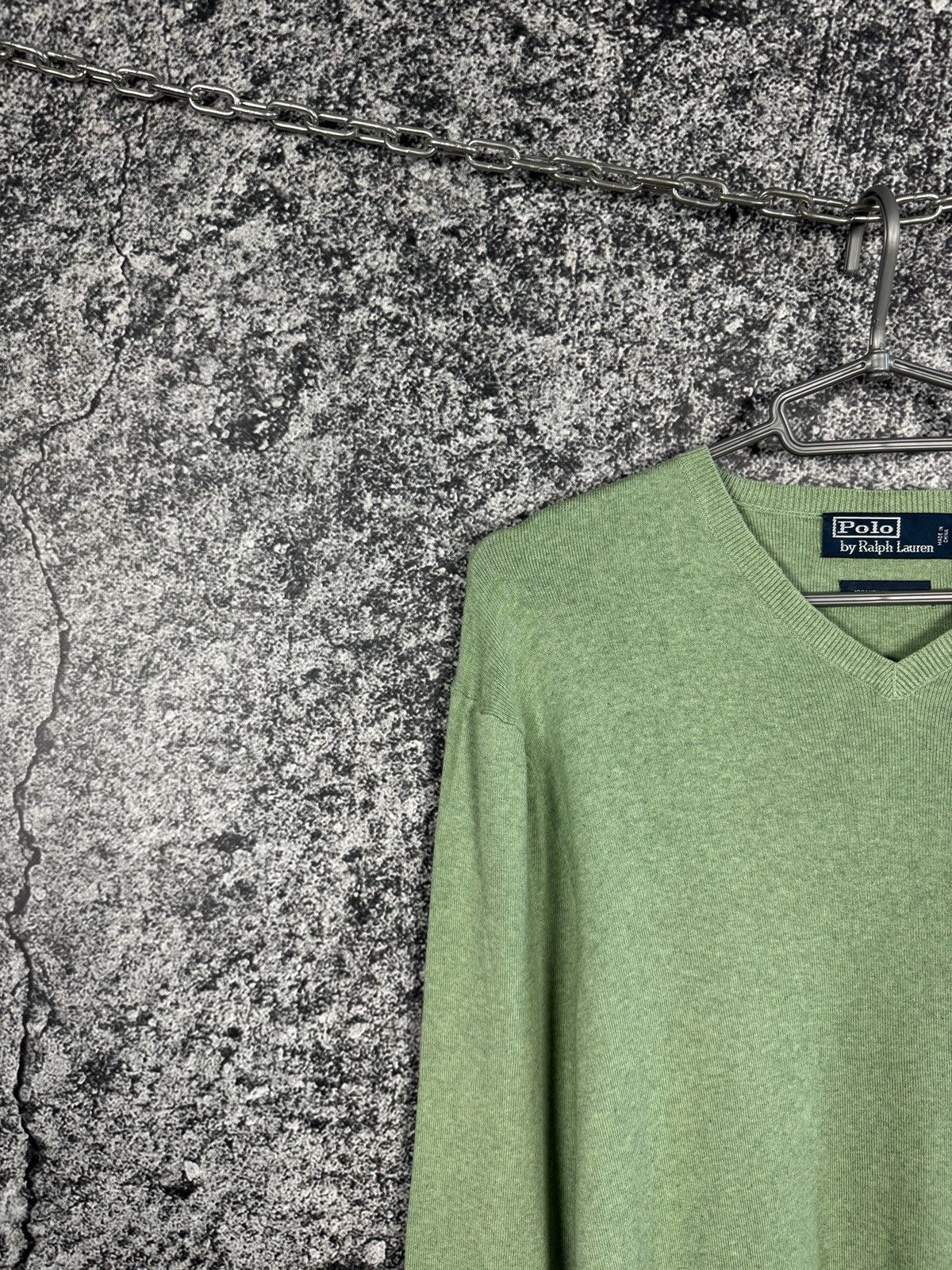 Polo Ralph Lauren Polo Ralph Lauren V-Neck Sweater Pullover Pima Cotton Size L Size US L / EU 52-54 / 3 - 3 Thumbnail