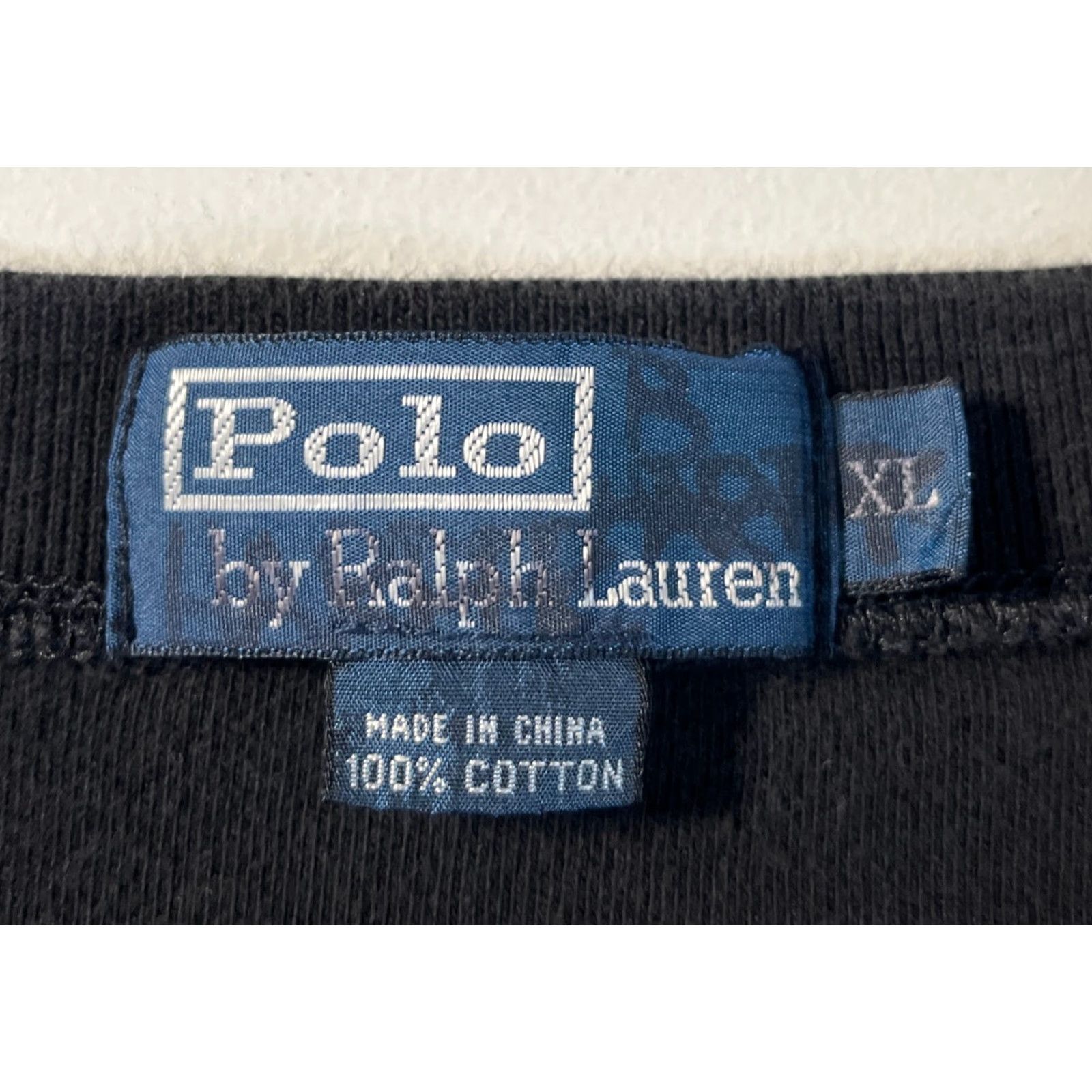 Polo Ralph Lauren Polo Ralph Lauren Men's Henley Shirt Long Sleeve Black XL Size US XL / EU 56 / 4 - 7 Thumbnail