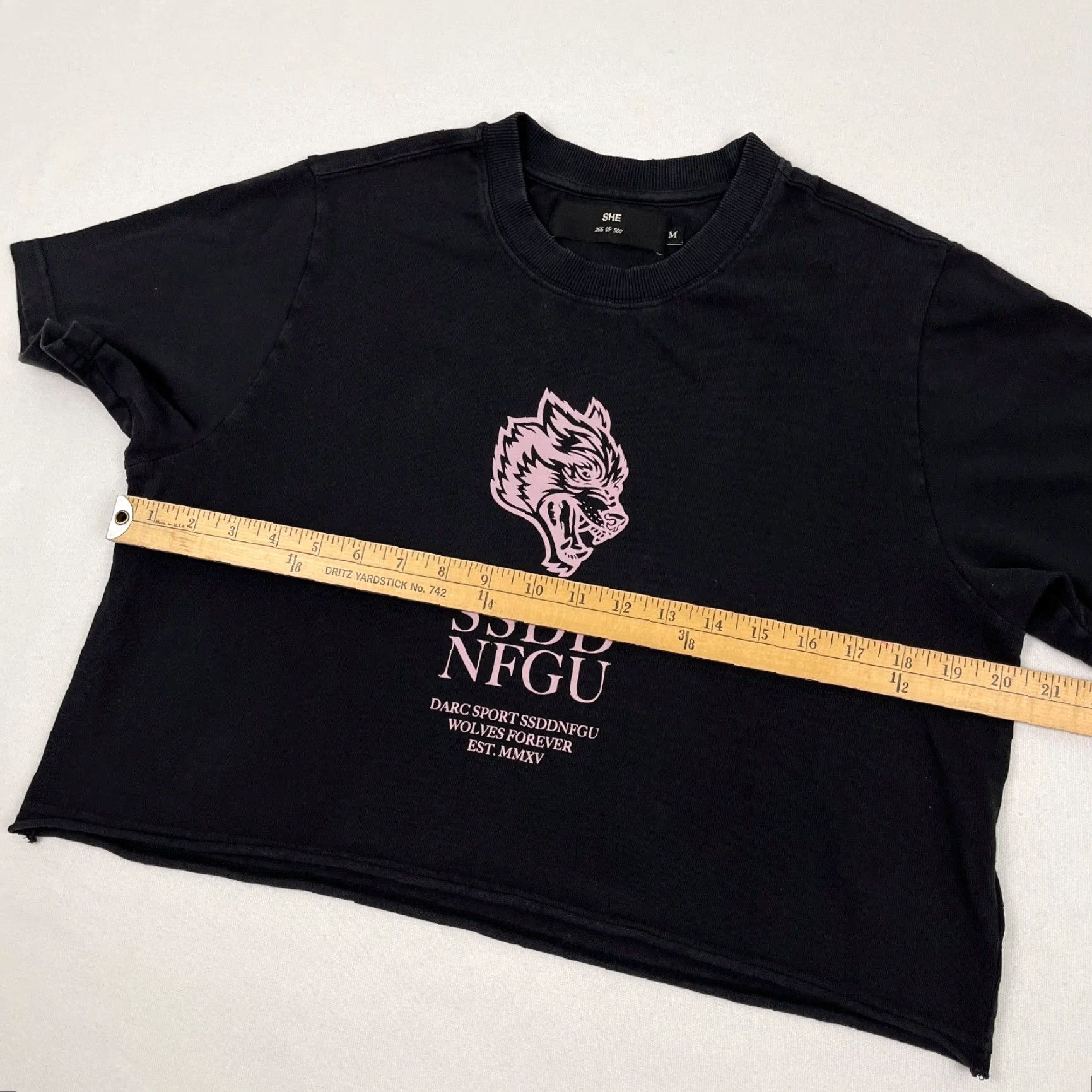 Darc Sport Darc Sports Wolves Forever Shirt Womens Medium Crop Active Fitness Gym /500 Rare Size M / US 6-8 / IT 42-44 - 7 Thumbnail
