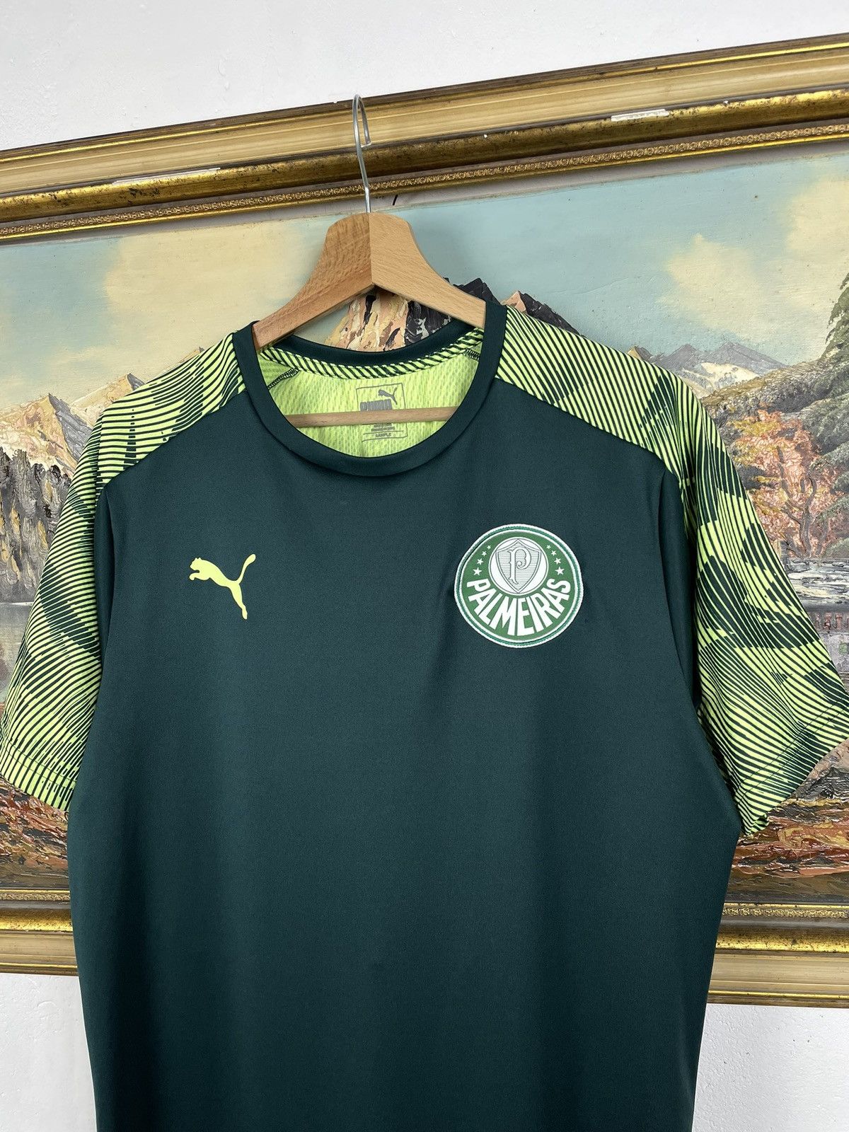 Puma Puna Palmeiras T-shirt Jersey 2020/21 Football Soccer SerieA Size US L / EU 52-54 / 3 - 4 Thumbnail