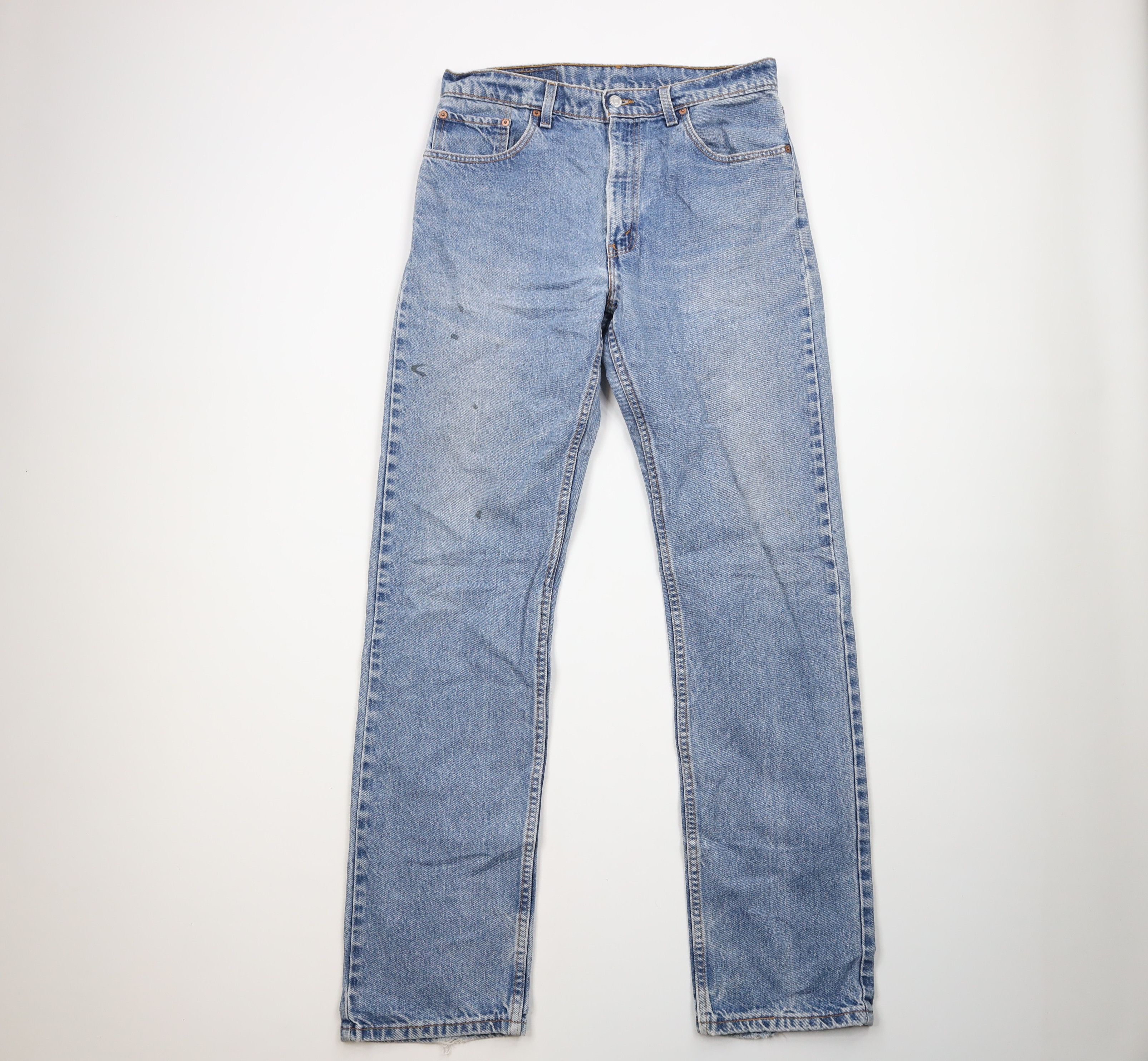 image of 90's Levis 501 Regular Fit Straight Leg Jeans Usa in Blue, Men's (Size 34)