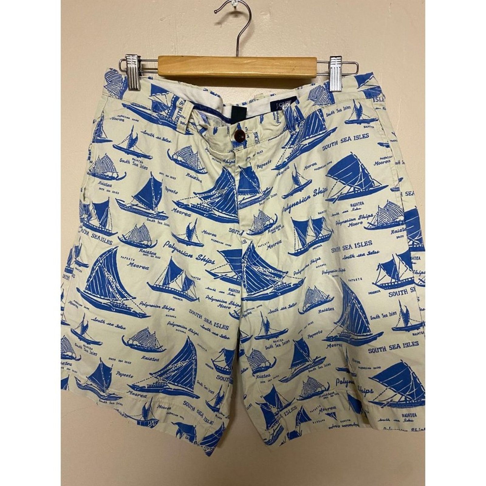 J.Crew J.Crew Regular Fit Sailboat Chino Shorts 36" x 8.5" Size US 36 / EU 52 - 1 Thumbnail