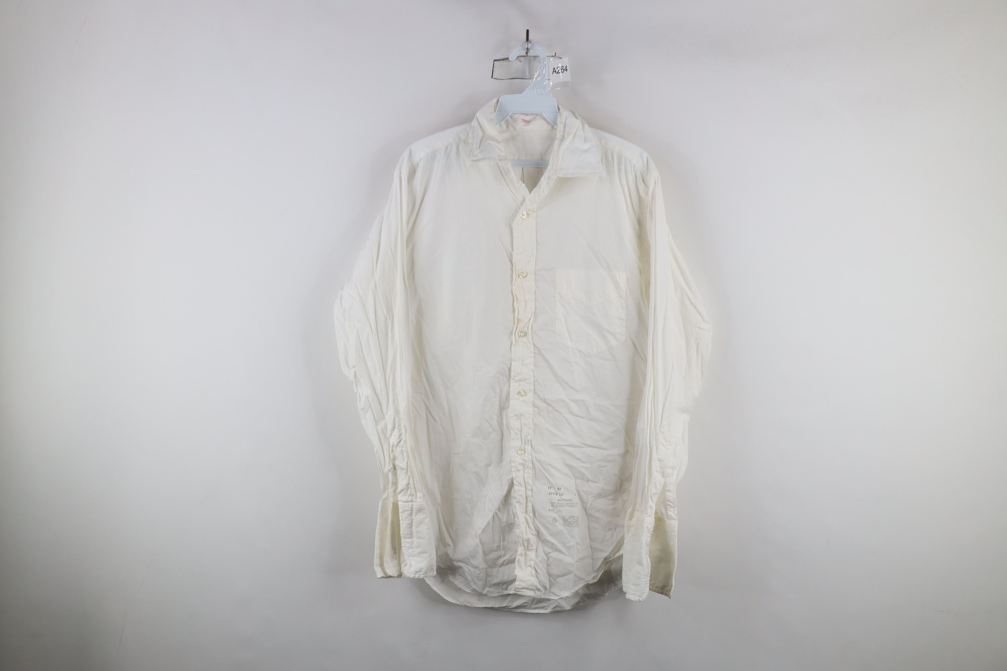 Vintage Vintage 50s 60s Streetwear Cotton Button Shirt White USA Size US M / EU 48-50 / 2 - 1 Thumbnail