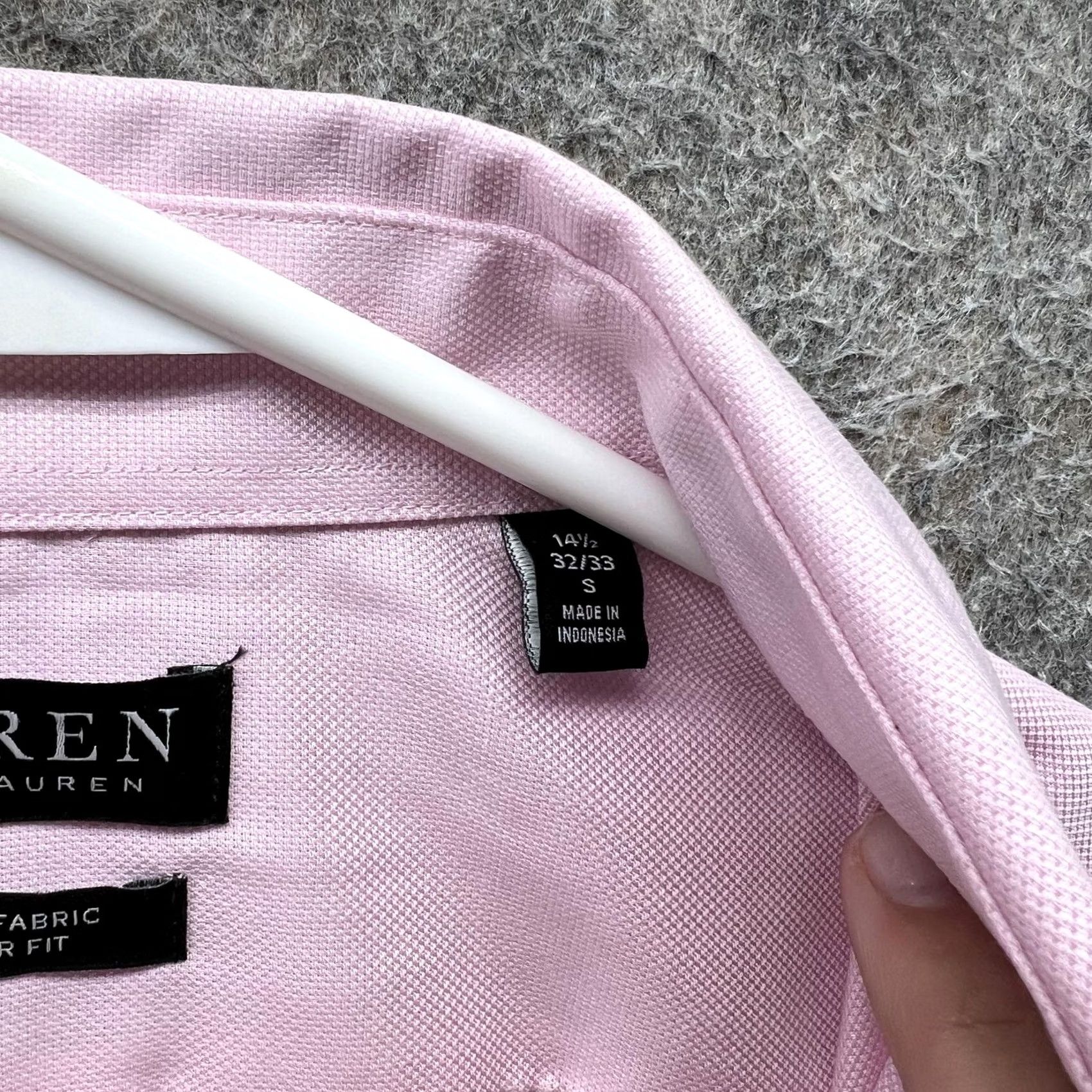 Ralph Lauren Lauren Ralph Lauren Dress Shirt Men 14.5 32/33 Pink Stretch Button-Down Shetland Shirt Size 40R - 7 Thumbnail