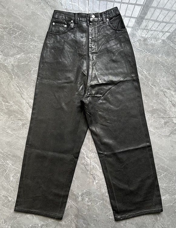 Japanese Brand × Vintage Avant garde reverse front washed waxed baggy jeans pants Size US 28 / EU 44 - 7 Thumbnail