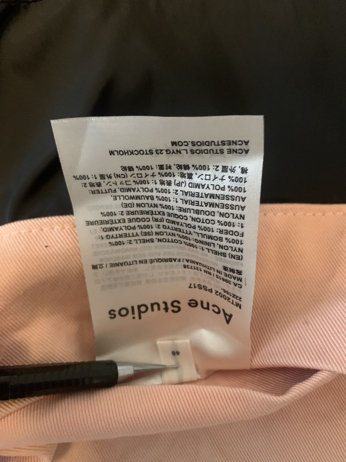 Acne Studios Acne Studios MT2002 Pale Pink Parka Size US M / EU 48-50 / 2 - 6 Thumbnail