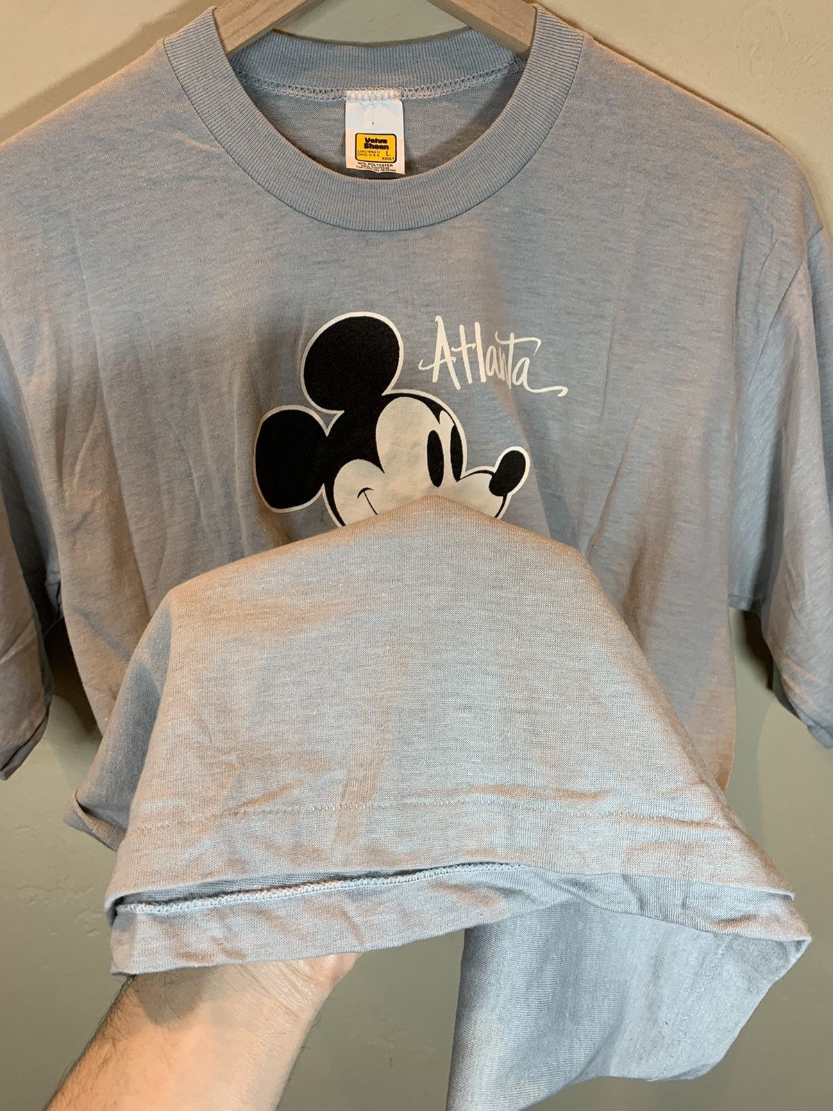 Disney × Mickey Mouse × Vintage RARE* Vintage 70’s Mickey Mouse Disney Atlanta Georgia Shirt Size US L / EU 52-54 / 3 - 4 Thumbnail