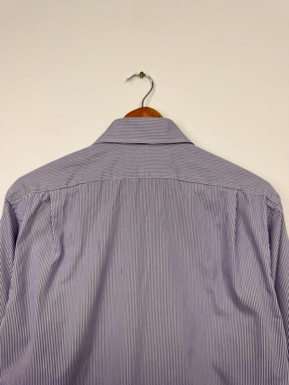 Polo Ralph Lauren Polo Ralph Lauren Men Striped Cotton Shirt Purple Size 16 M Size US M / EU 48-50 / 2 - 11 Thumbnail