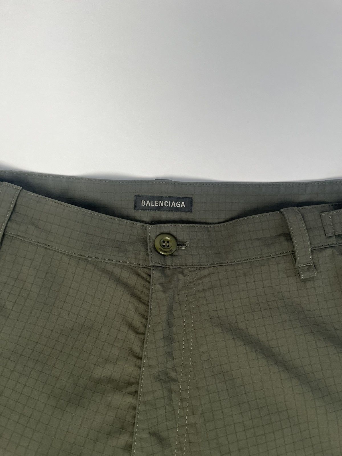Balenciaga - Green Unity Sports Icon Light Cargo Trousers Size US 30 / EU 46 - 7 Thumbnail