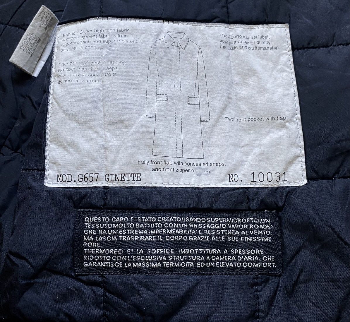 Aspesi Alberto Aspesi Thermore Insulated Tech Coat Trench Jacket Size US S / EU 44-46 / 1 - 21 Thumbnail