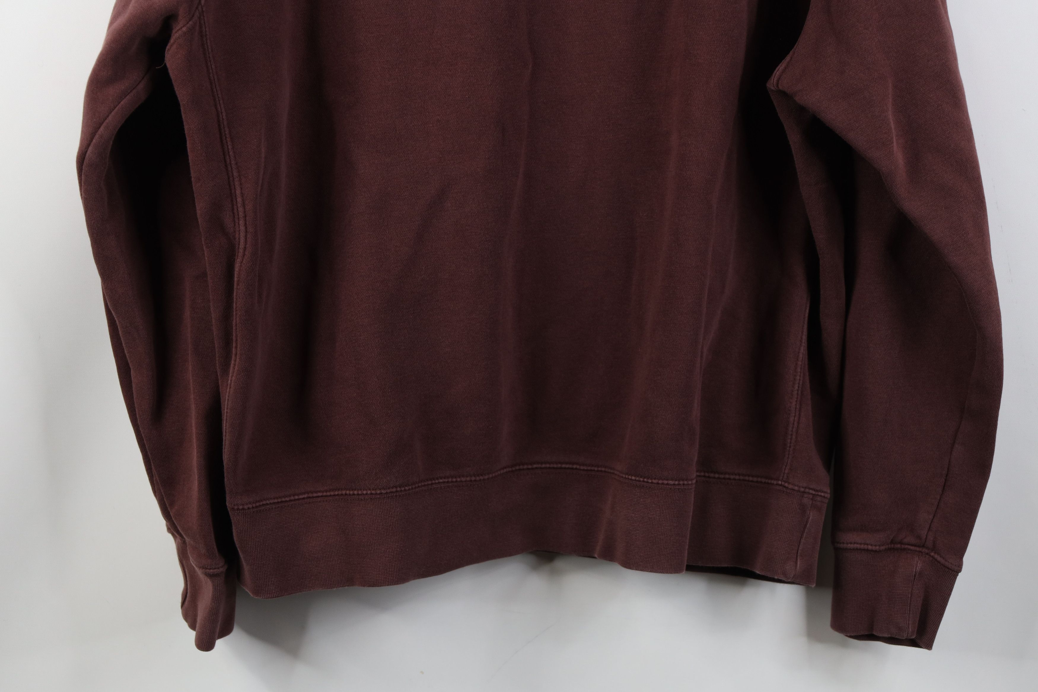 Nike Vintage Y2K Nike Swoosh Sun Faded Hoodie Chocolate Brown Size US L / EU 52-54 / 3 - 13 Thumbnail