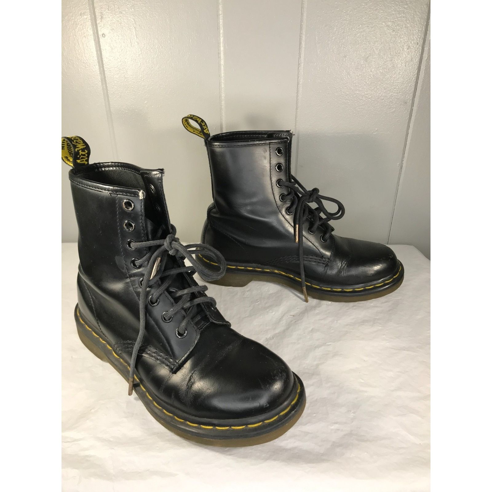 Dr. Martens Doc Dr. Martens 1460 Pascal Black Virginia Leather Boots Wom Size US 7 / IT 37 - 2 Thumbnail