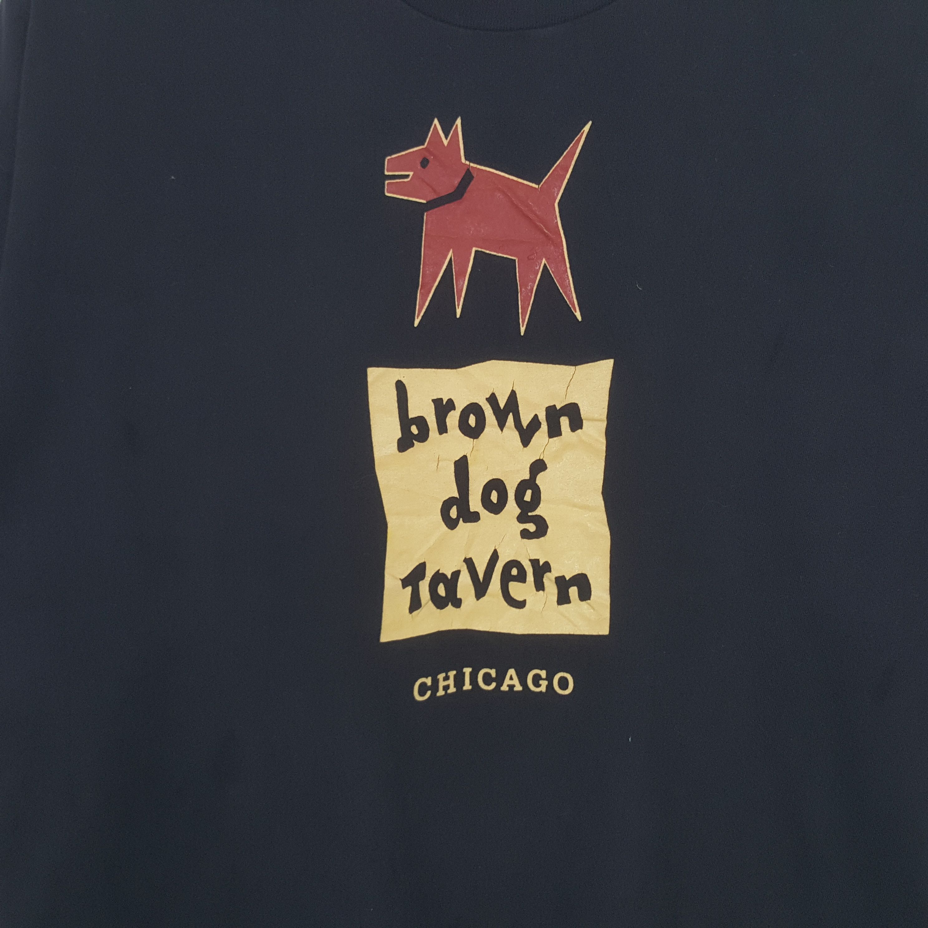 Vintage Vintage Chicago Brown Dog Tavern Art Tshirt RR25 Size US XL / EU 56 / 4 - 2 Thumbnail