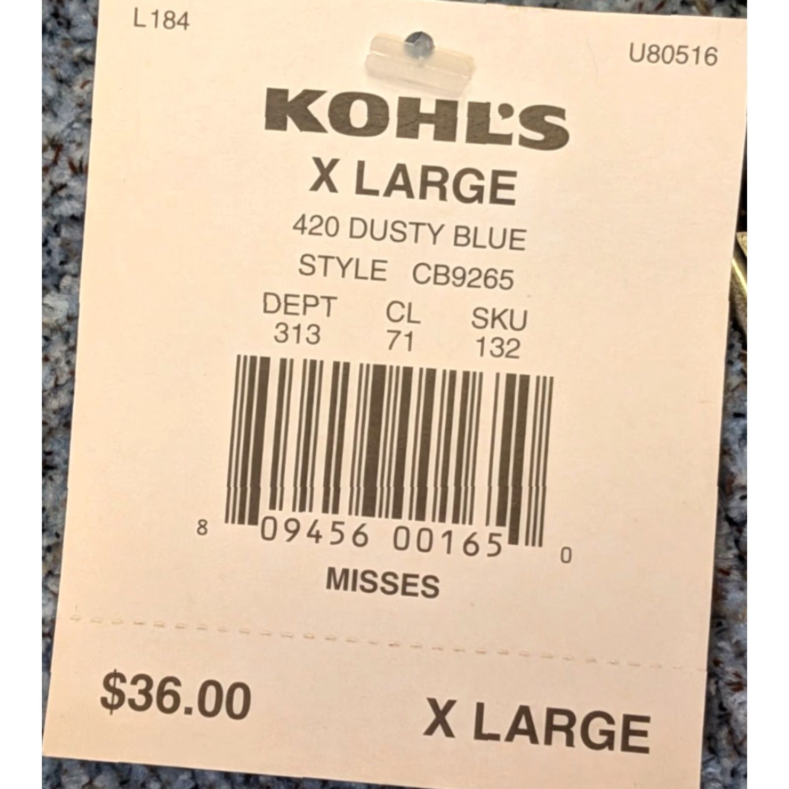 Croft & Barrow NWT Kohl's Croft & Barrow Xlarge XL Dusty Blue Womens Full Zip Sweater Cardigan Size XL / US 12-14 / IT 48-50 - 5 Thumbnail