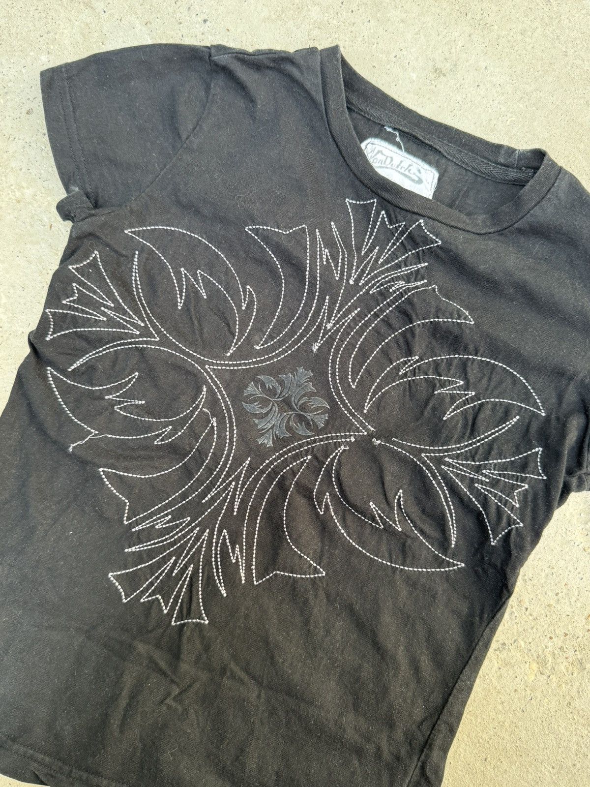 Von Dutch CRAZY VINTAGE Y2K EMBROIDED VON DUTCH T-SHIRT Size M / US 6-8 / IT 42-44 - 4 Thumbnail