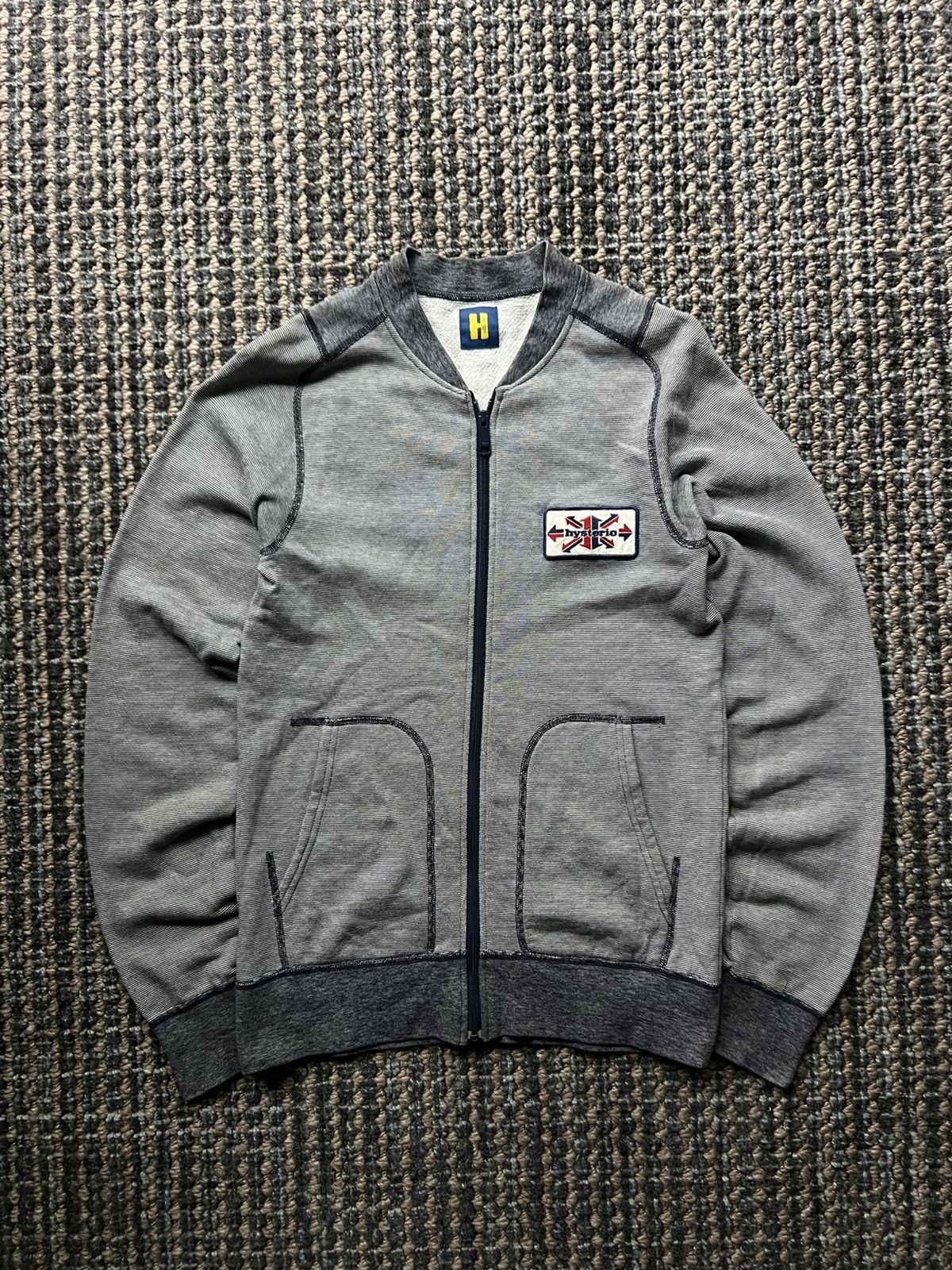 Hysteric Glamour Hysteric Glamour Full-Zip Sweatshirt H.C.G.R Rock Union Jack Size US S / EU 44-46 / 1 - 1 Thumbnail