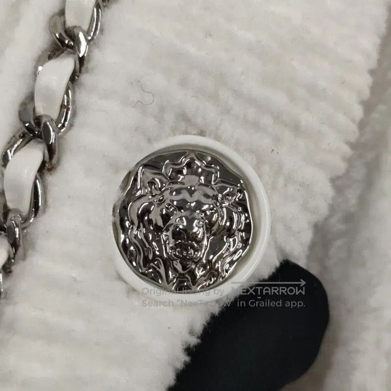 Chanel Chanel Fleece chain leather jacket Size XXS / US 00 / IT 34 - 4 Thumbnail