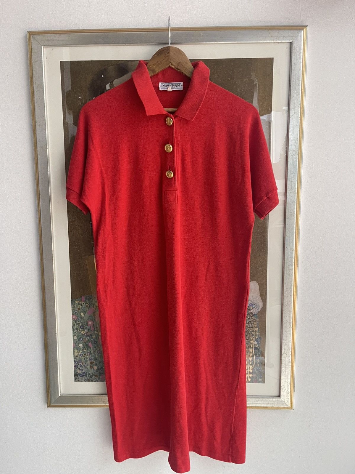 Yves Saint Laurent Vintage YSL Polo Dress Size L / US 10 / IT 46 - 1 Thumbnail