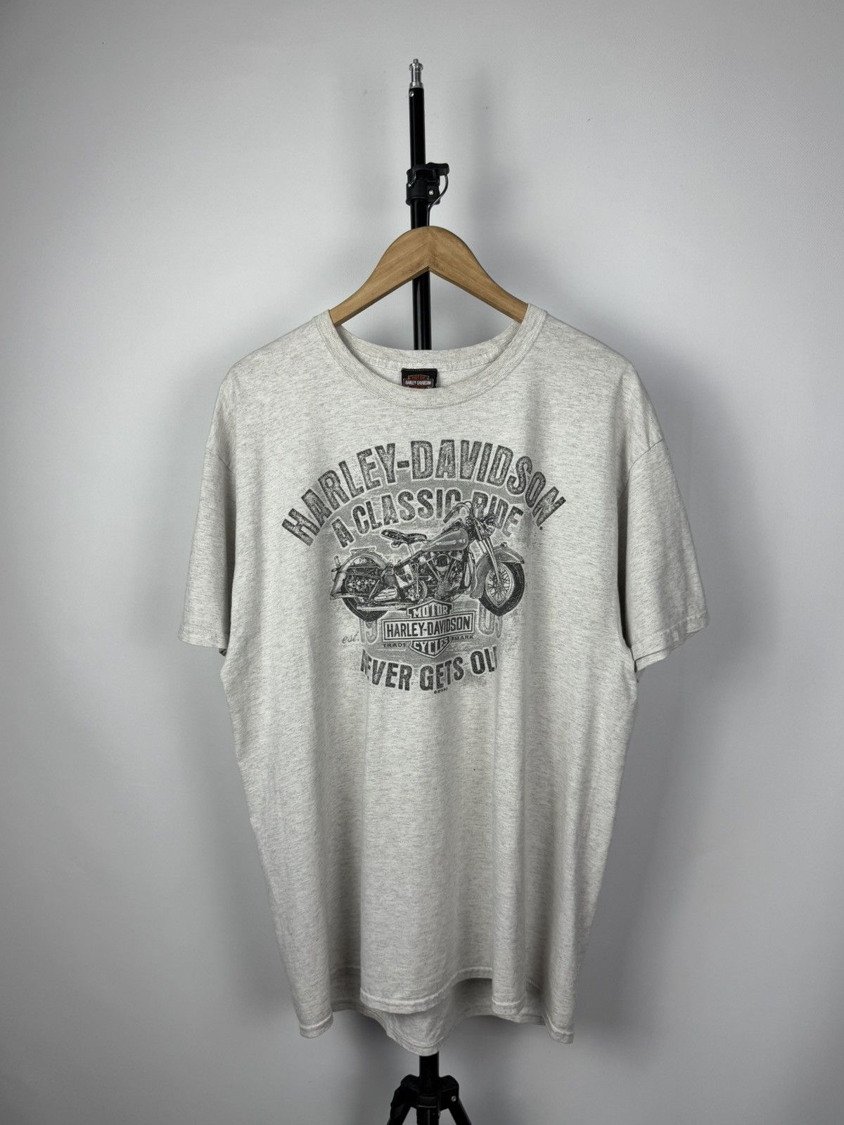 Harley Davidson × Vintage 2019 Harley Davidson Moto Racing Biker Tee Shirt Y2K 00s Size US XL / EU 56 / 4 - 1 Thumbnail