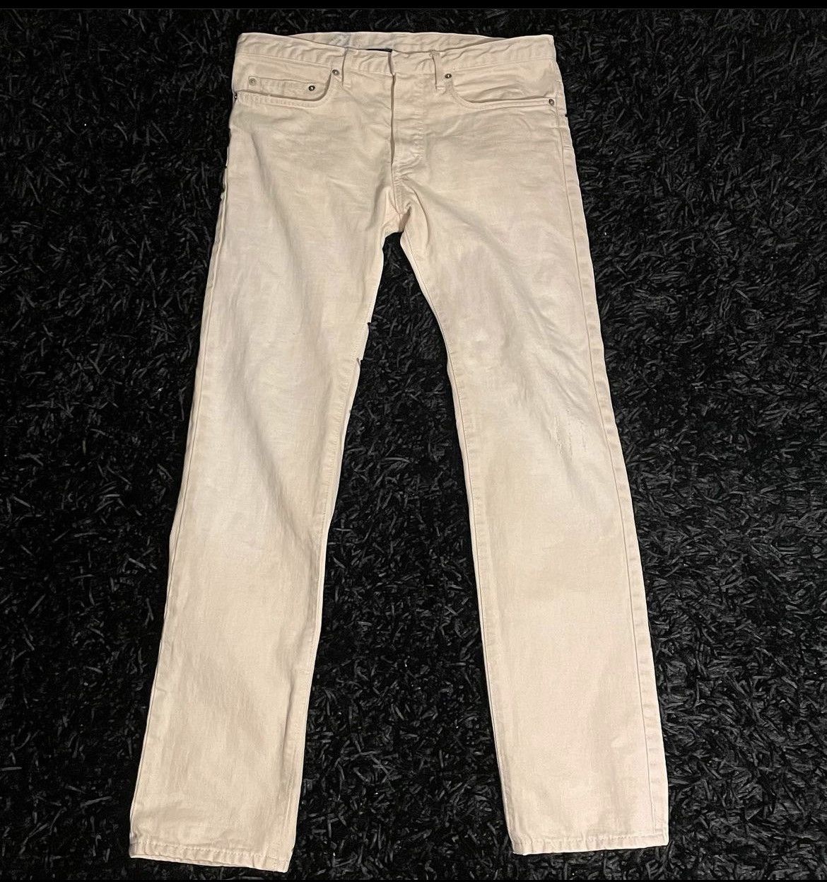 image of Dior Hedi Slimane Jeans in White, Men's (Size 31)