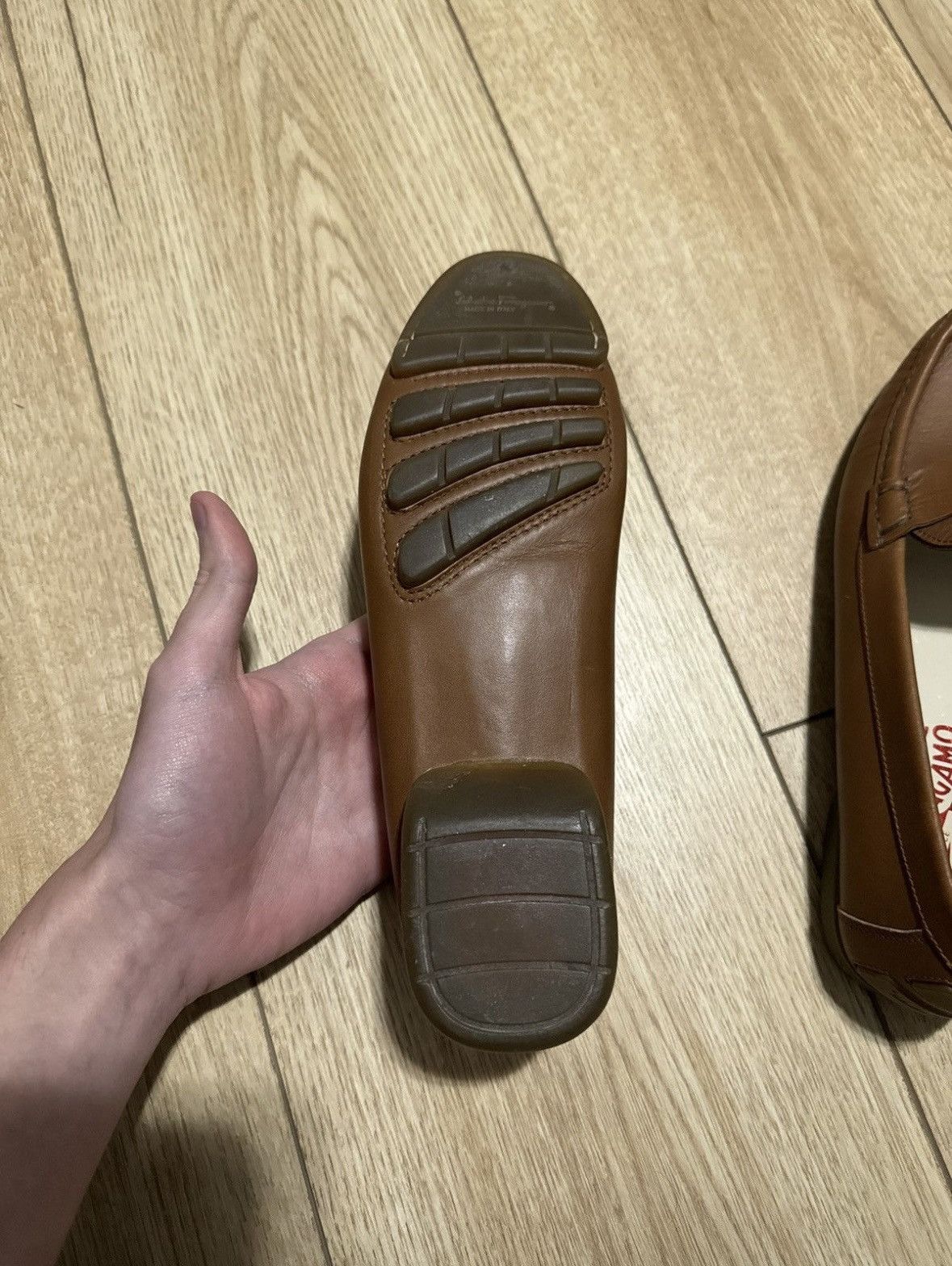 Salvatore Ferragamo Ferragamo Leather Loafers Size US 7.5 / EU 40-41 - 5 Thumbnail