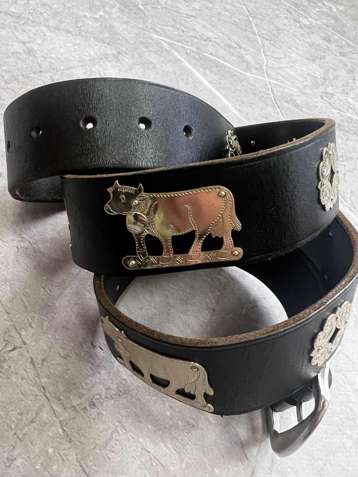 Vintage SALE✅✅Super STUDDED BELT *Kapital Style LEATHER Y2K Size ONE SIZE - 5 Thumbnail