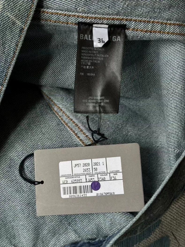 Balenciaga Balenciaga size 36 Full Print Denim Jacket Size M / US 6-8 / IT 42-44 - 4 Thumbnail