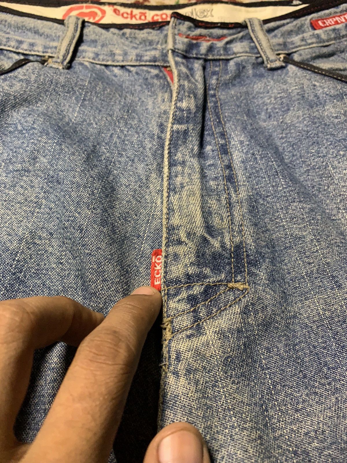 Ecko Unltd. 🔥BAGGY🔥ECKO CARPENTER BAGGY DENIM PANT VERY WORN Size US 30 / EU 46 - 7 Thumbnail
