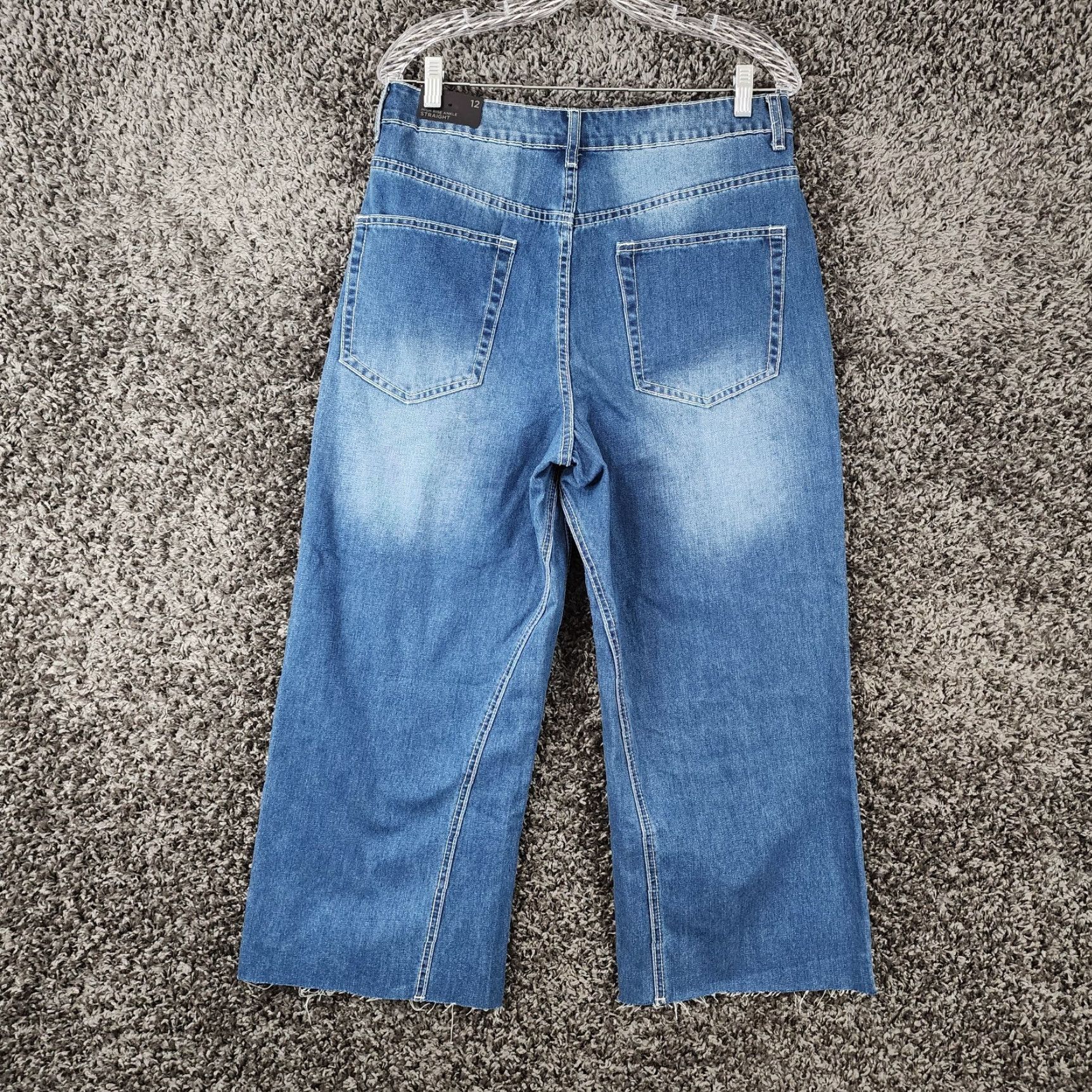 Vintage RUE 21 Womens High Rise Ankle Straight Jeans Size 12 Blue Size 34" / US 12 / IT 48 - 6 Thumbnail