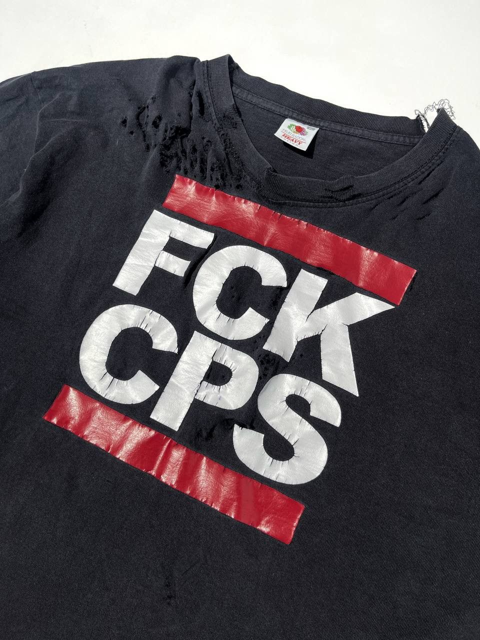 Vintage Vintage ACAB 1312 FCK CPS Fuck Cops Trashed Tee Size US XL / EU 56 / 4 - 3 Thumbnail