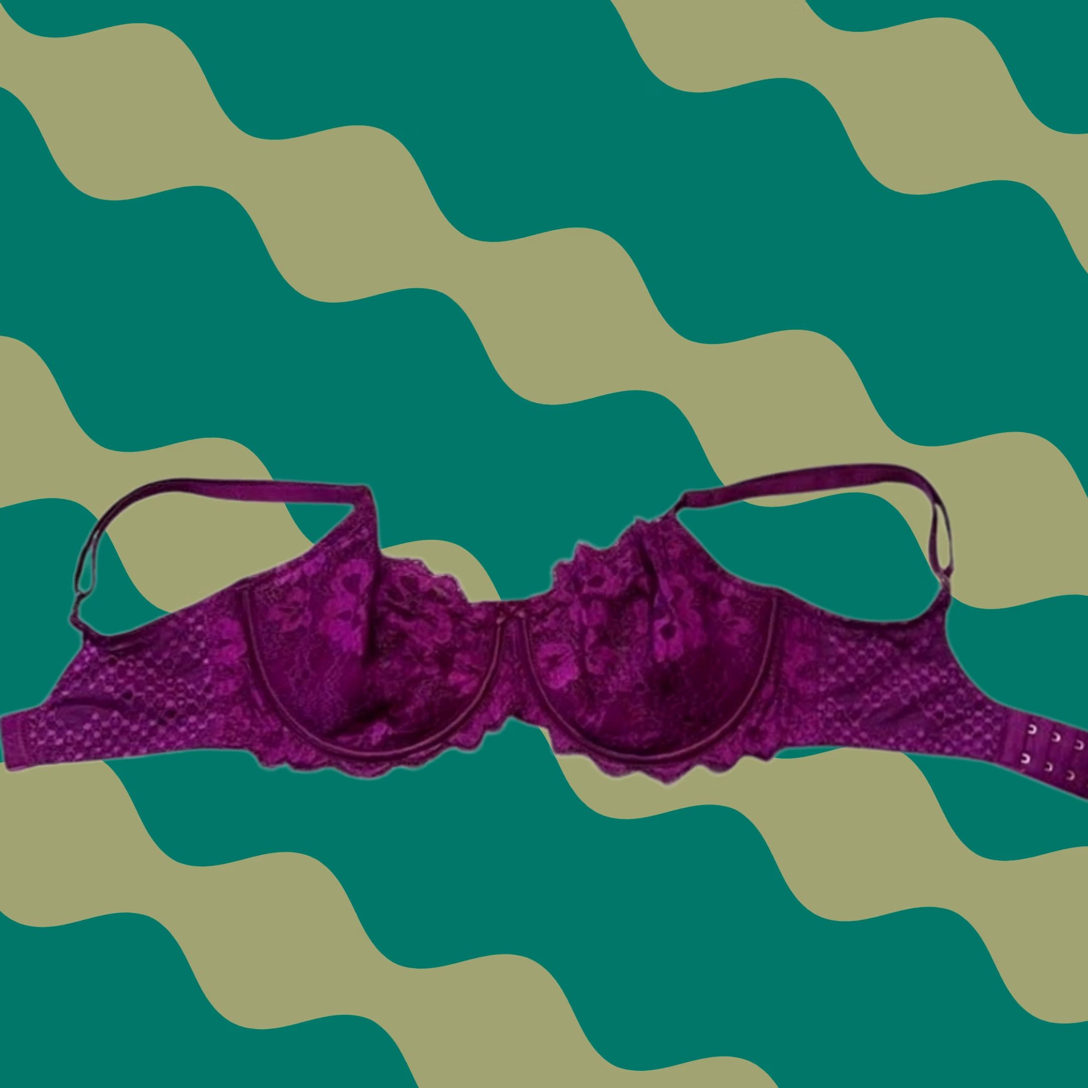 Victoria's Secret Victoria'S Secret Push Up Bra Womens 32DDD Purple Dream Angels Lace Underwire Unlined Lingerie Size ONE SIZE - 1 Thumbnail
